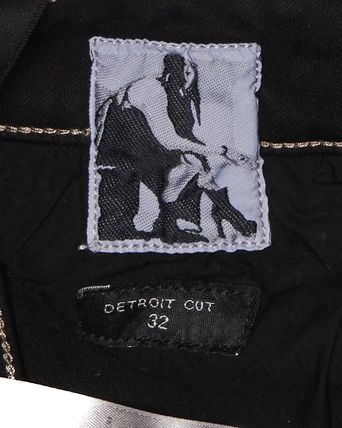 F/W2023 Rick Owens "LUXOR" DRKSHDW Black Detroit Cut Slim-Fit Jeans