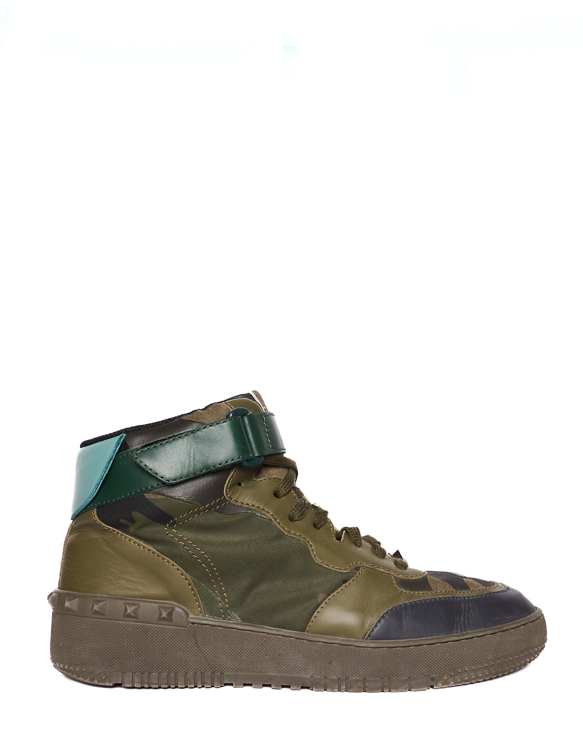 F/W12 Valentino Garavani Camouflage Leather High-Top Sneakers