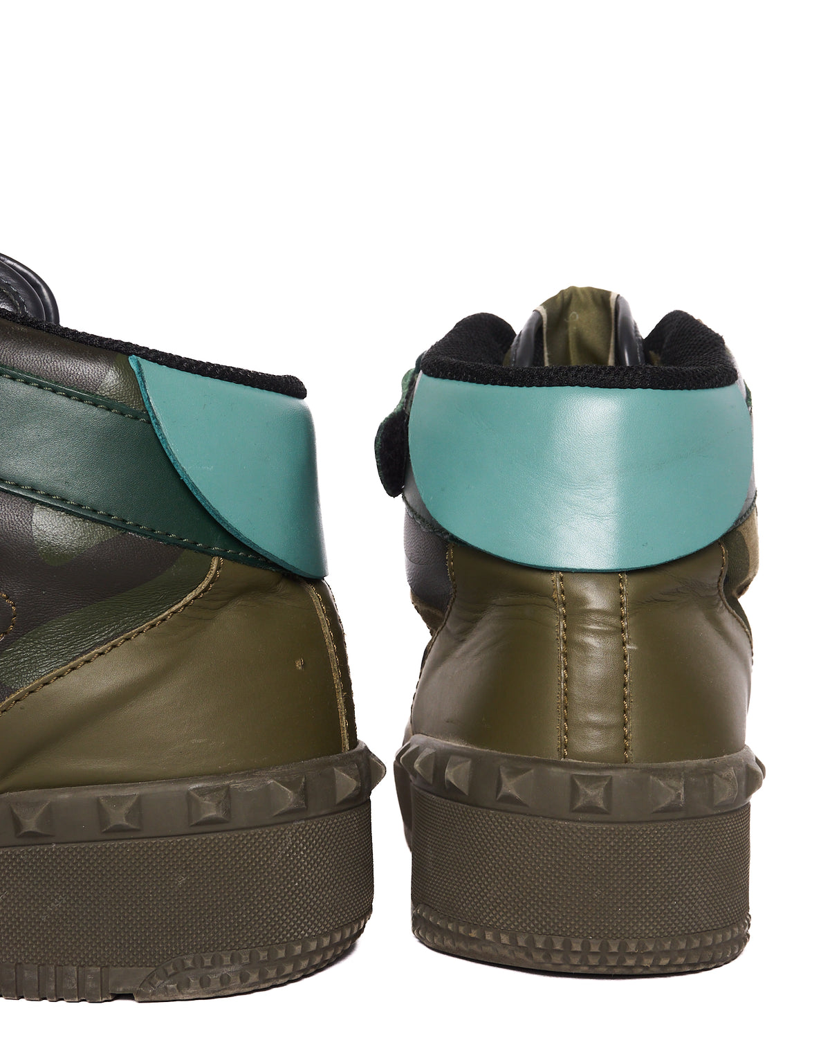 F/W12 Valentino Garavani Camouflage Leather High-Top Sneakers