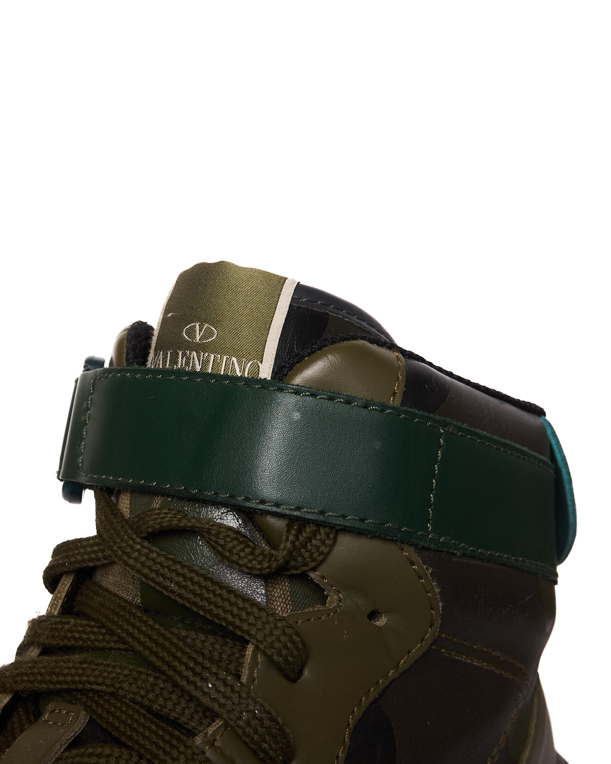 F/W12 Valentino Garavani Camouflage Leather High-Top Sneakers