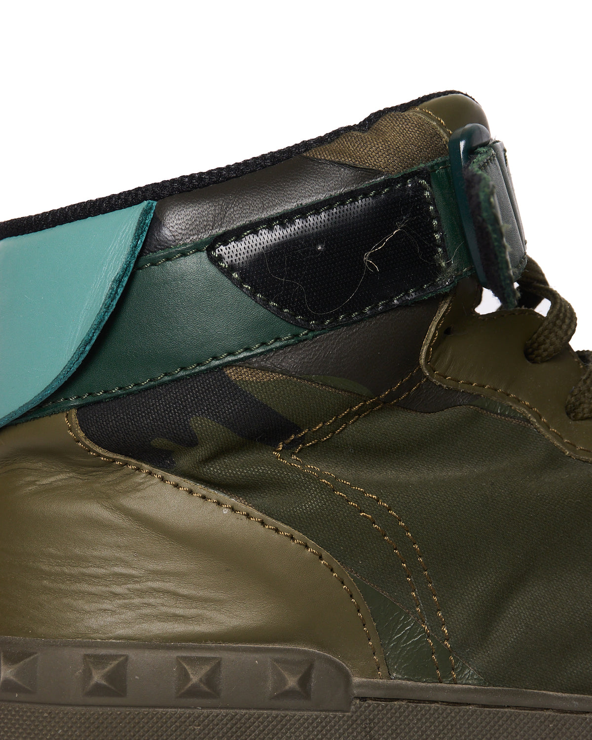 F/W12 Valentino Garavani Camouflage Leather High-Top Sneakers