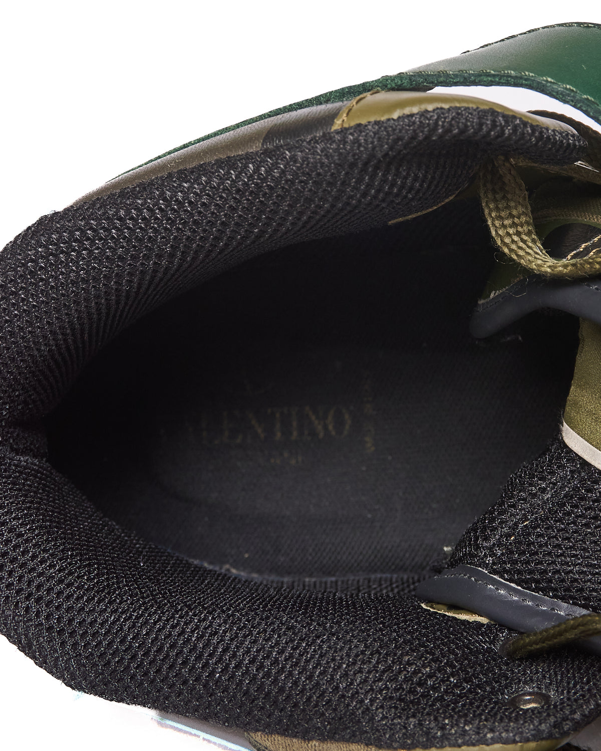 F/W12 Valentino Garavani Camouflage Leather High-Top Sneakers