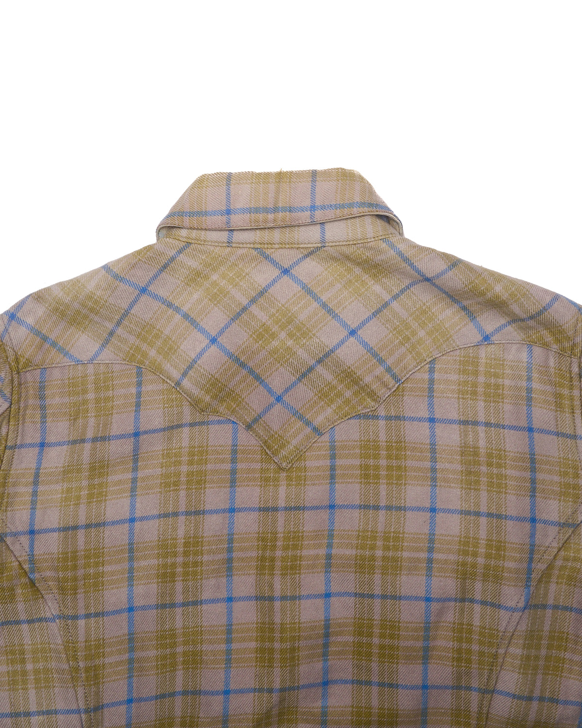 2010s Isamu Katayama "BACKLASH" Chartreuse Flannel Long Sleeve Button Up