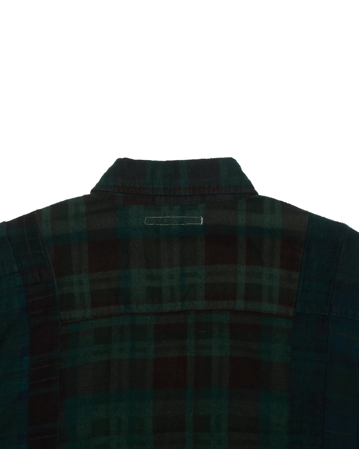 Needles Rebuild “7 Cuts” Burgundy/Green Button-Up Shirt