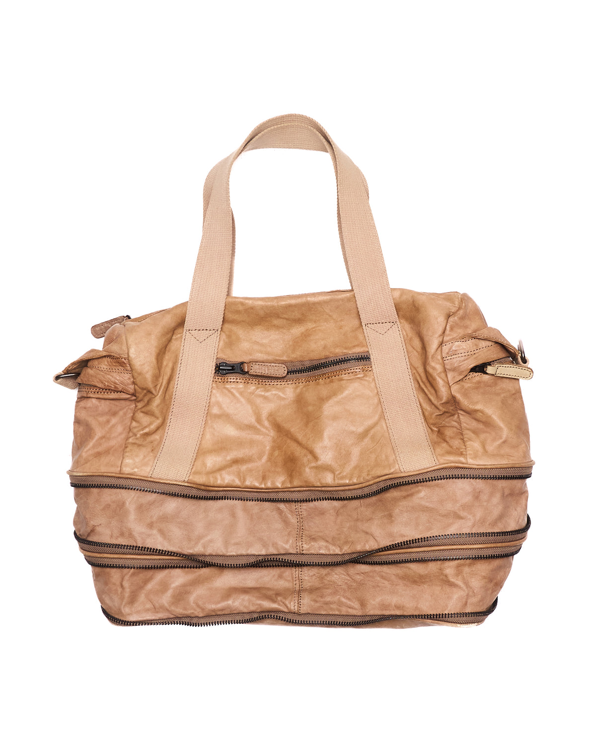 Early 00s Christian Peau Multi Zip Leather Bag