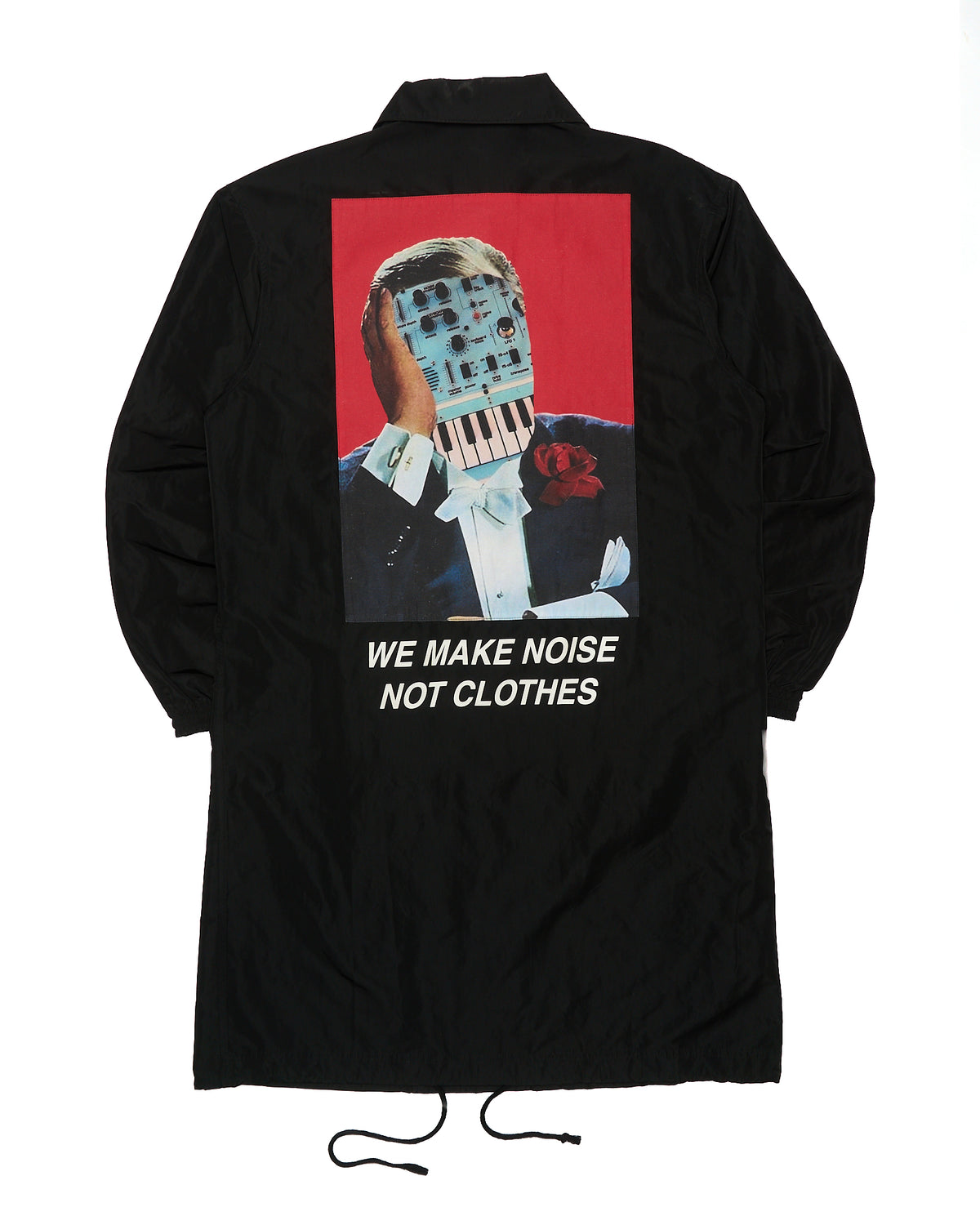 S/S18 Undercover Black Spiritual Noise Raincoat