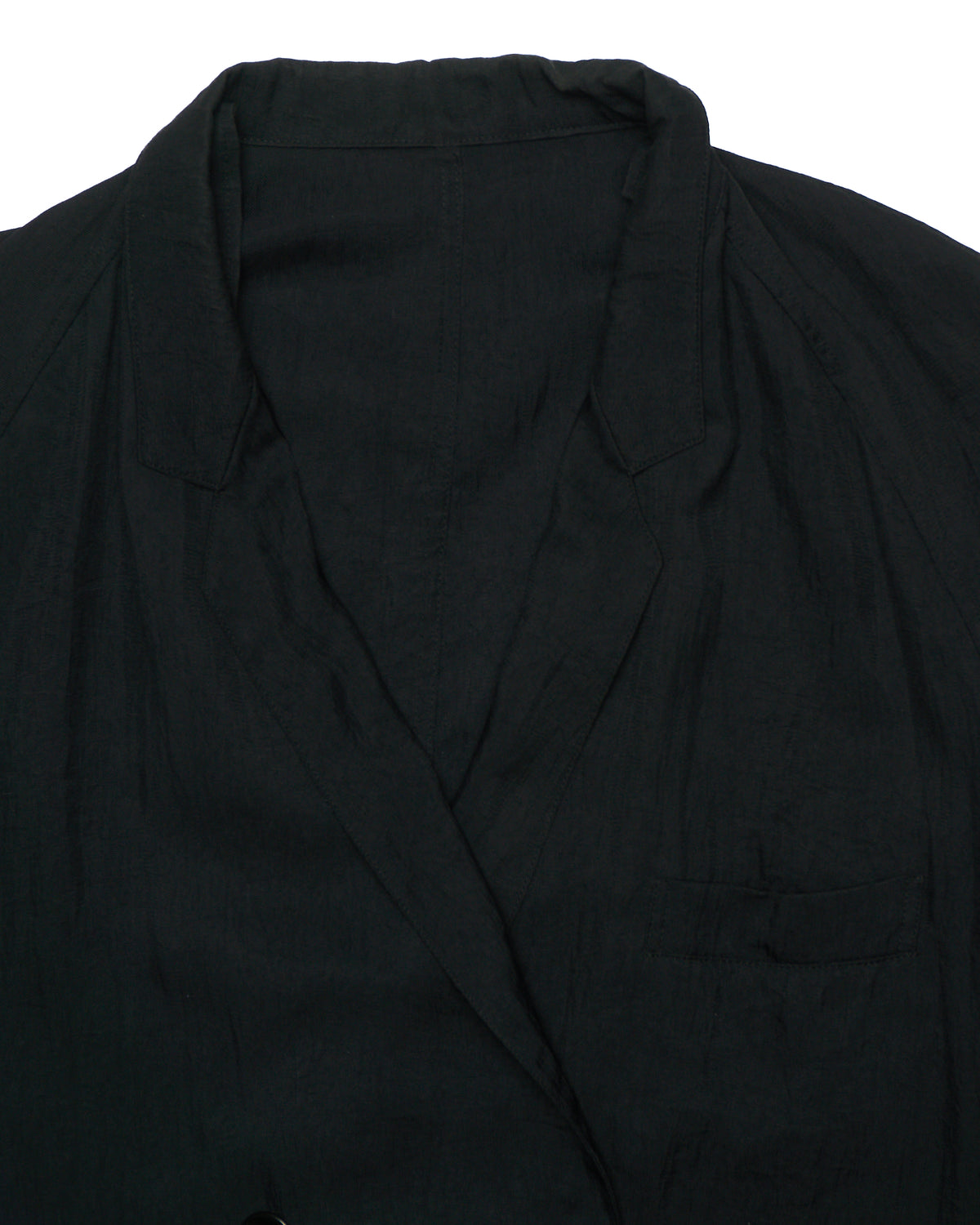 Late 80s Y’s for Men Yohji Yamamoto Black Nylon Trench Coat