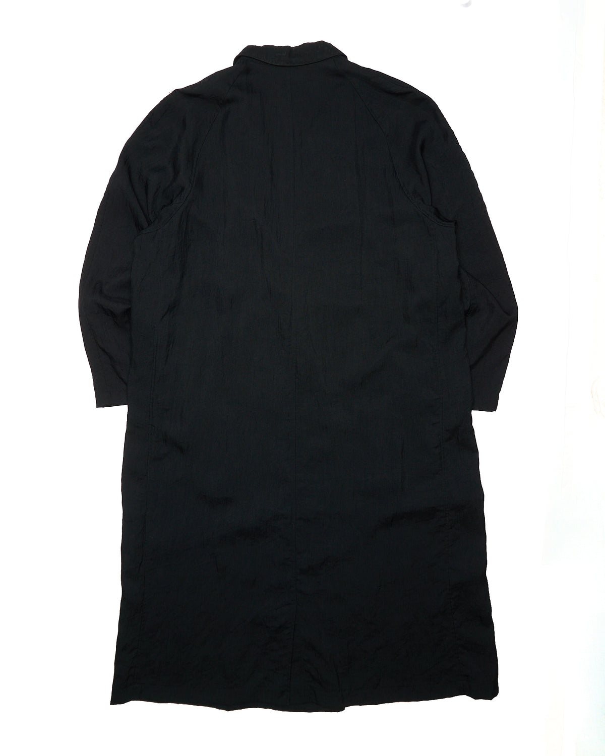 Late 80s Y’s for Men Yohji Yamamoto Black Nylon Trench Coat