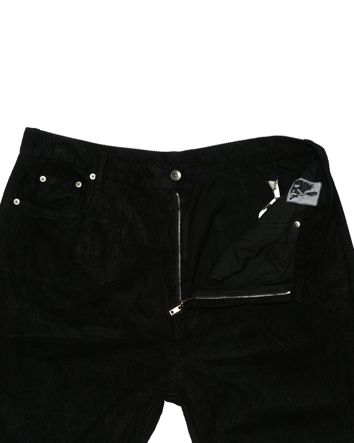Rick Owens DRKSHDW Bolan Foil Coated Corduroy Bootcut Pants