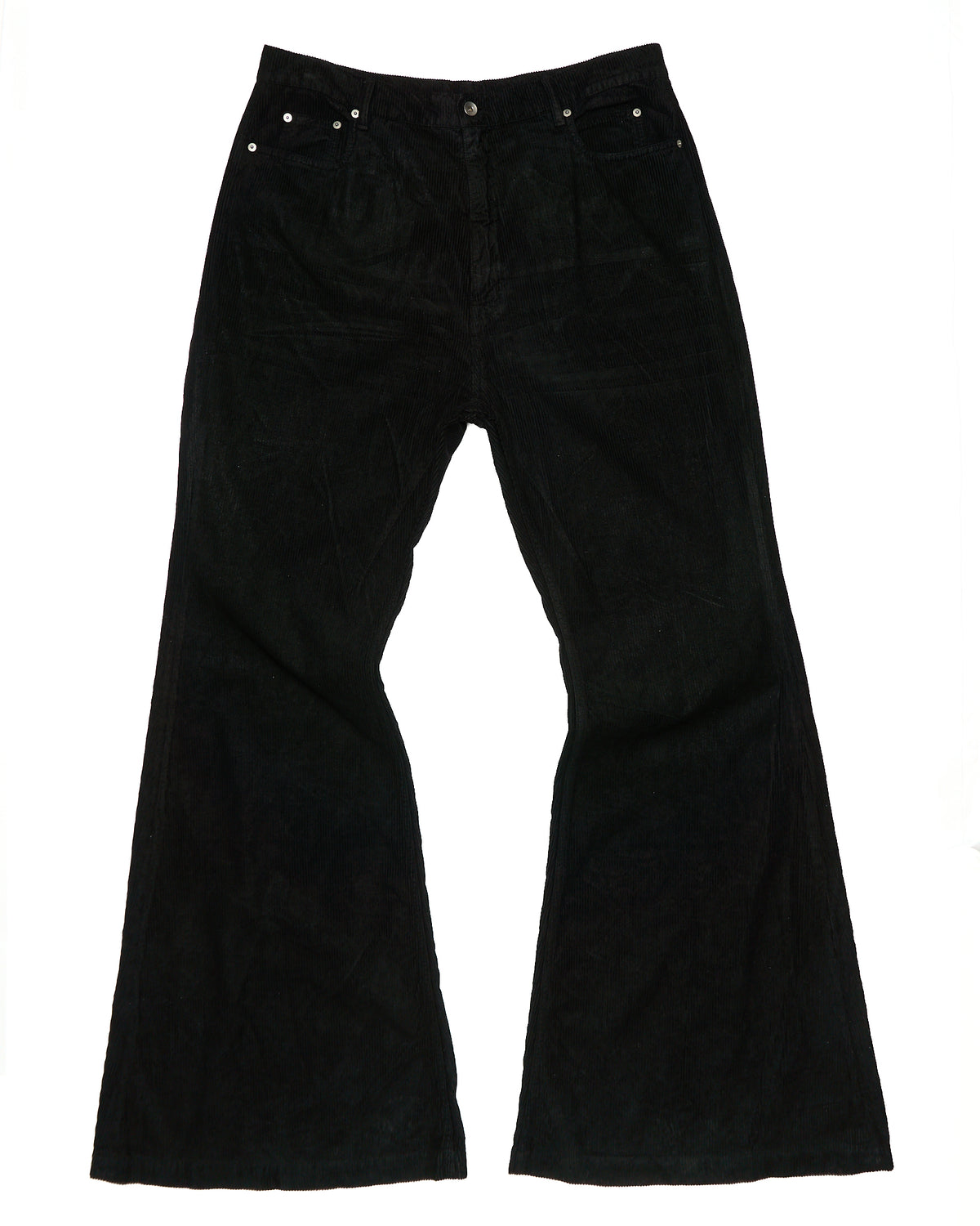 Rick Owens DRKSHDW Bolan Foil Coated Corduroy Bootcut Pants