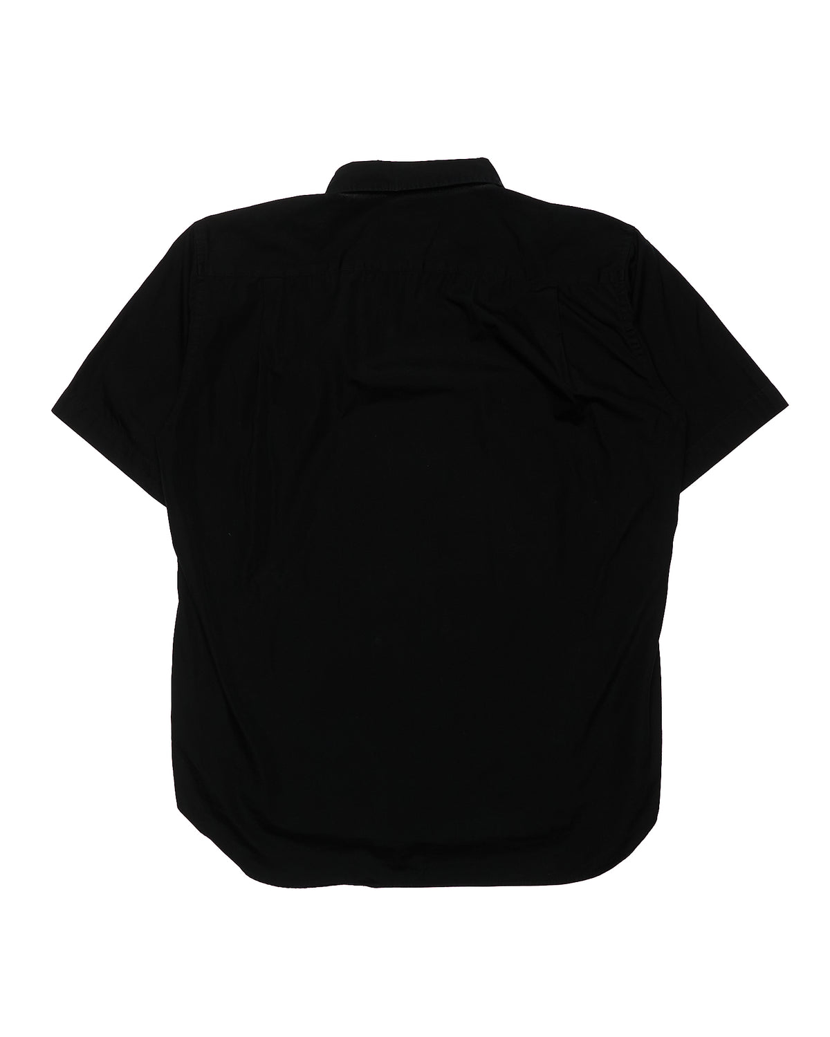 F/W16 Comme des Garçons HOMME PLUS Black Camp-Collar Short Sleeve Shirt