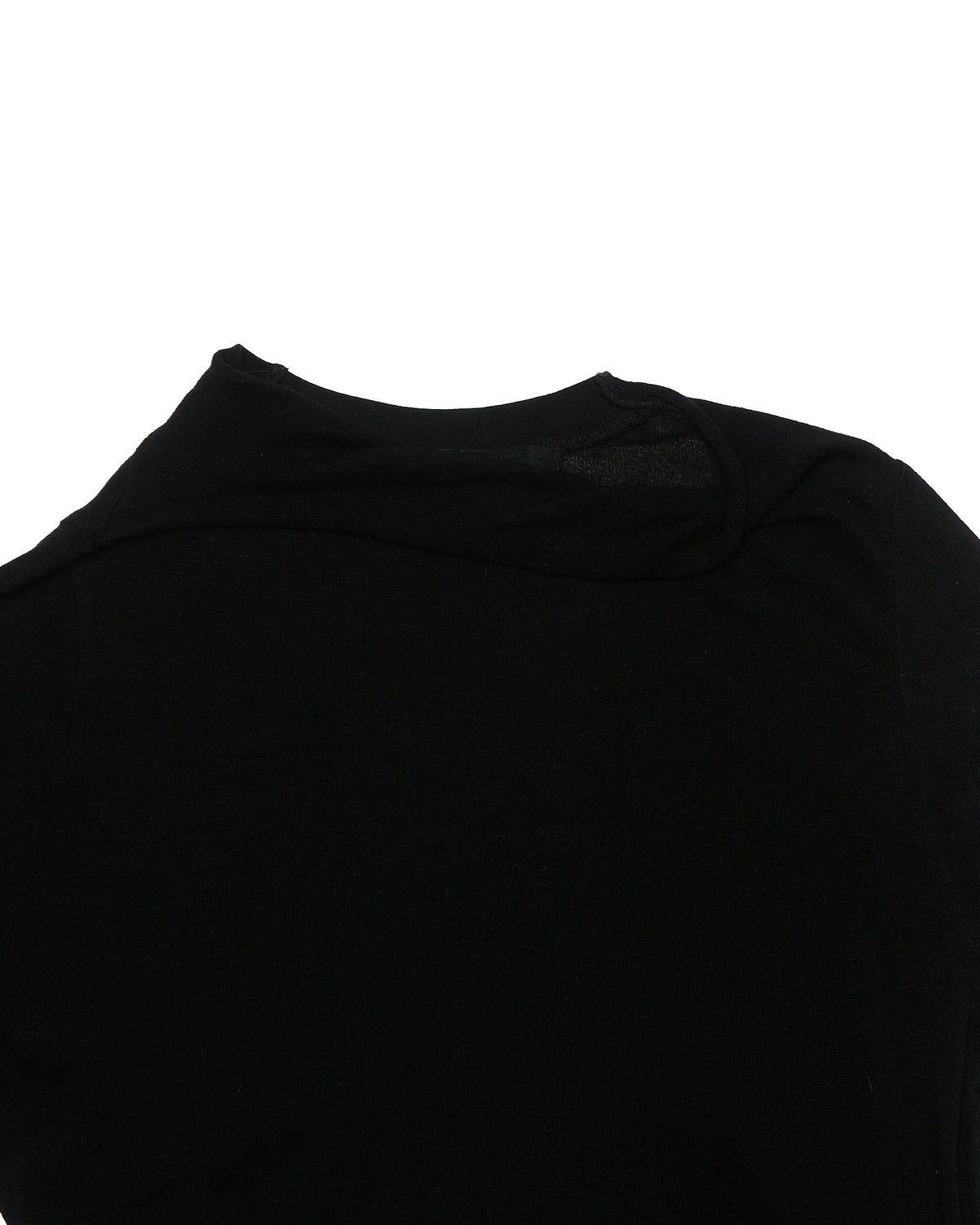 F/W14 Julius_7 “Glitch” Roll-neck Black Long Knit Sweater