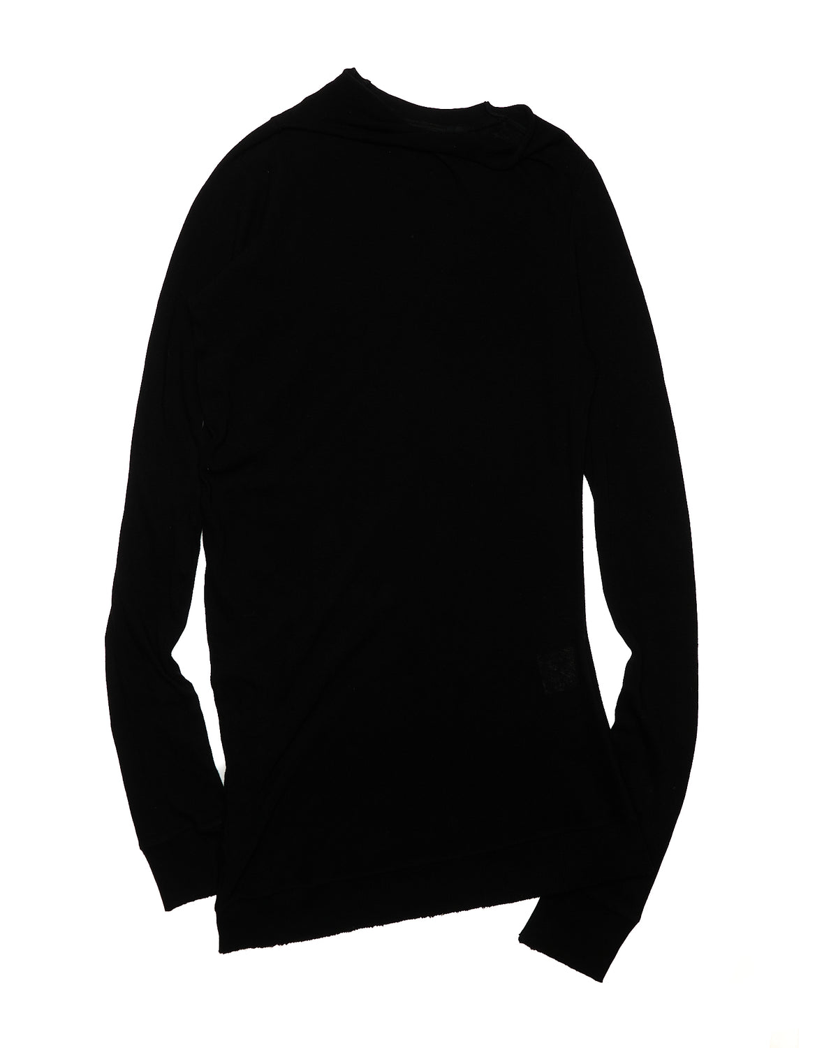 F/W14 Julius_7 “Glitch” Roll-neck Black Long Knit Sweater