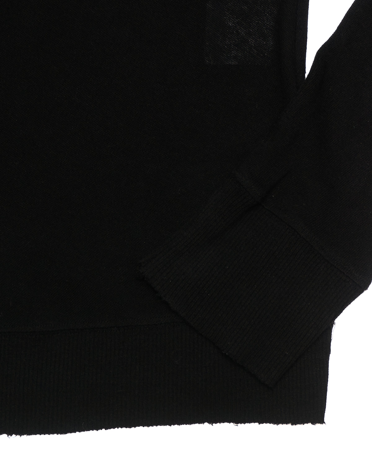 F/W14 Julius_7 “Glitch” Roll-neck Black Long Knit Sweater