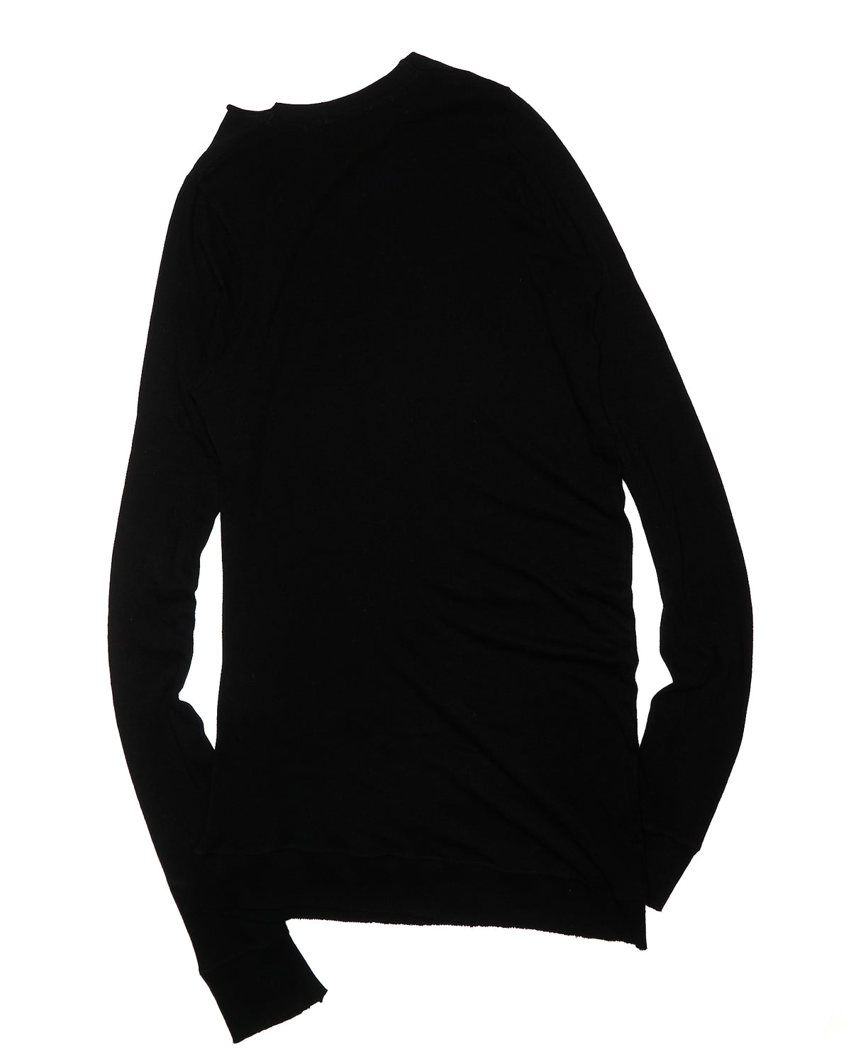 F/W14 Julius_7 “Glitch” Roll-neck Black Long Knit Sweater