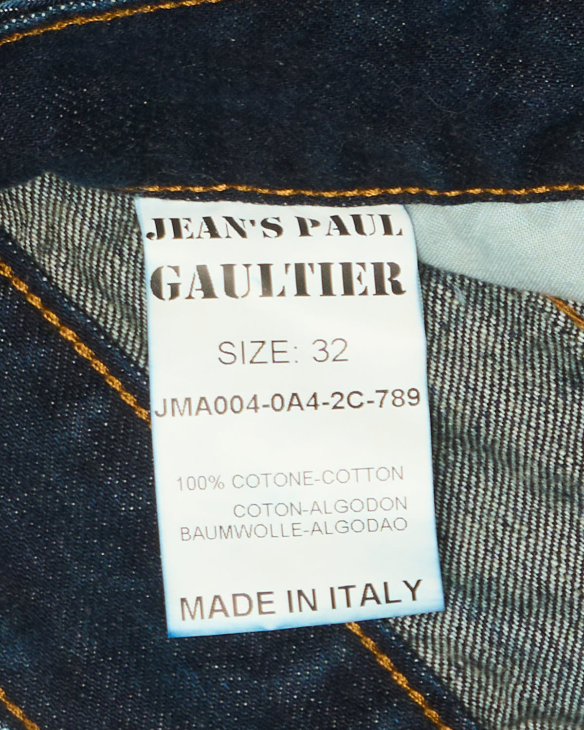 Early 00s Jean Paul Gaultier Paint Splatter Straight Leg Jeans