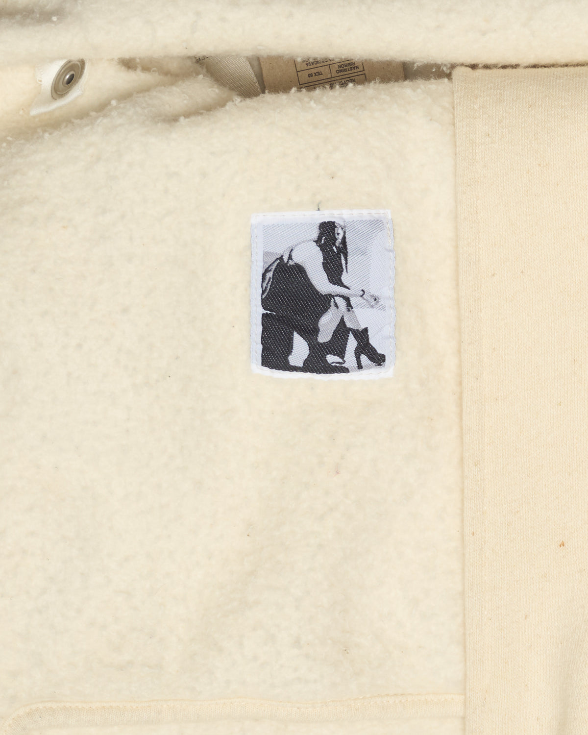 Rick Owens DRKSHDW Beige Peter Zip-Up Hoodie