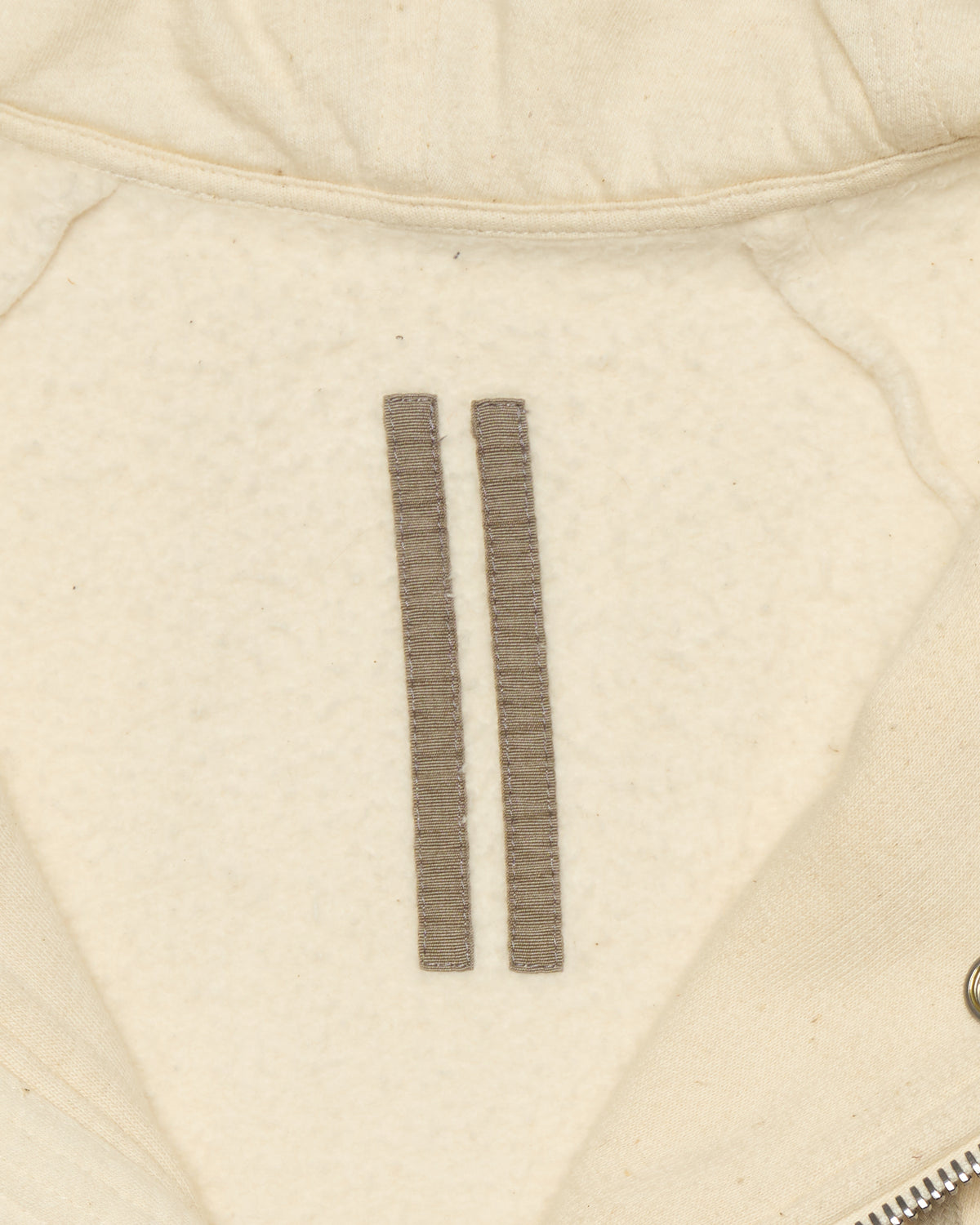 Rick Owens DRKSHDW Beige Peter Zip-Up Hoodie