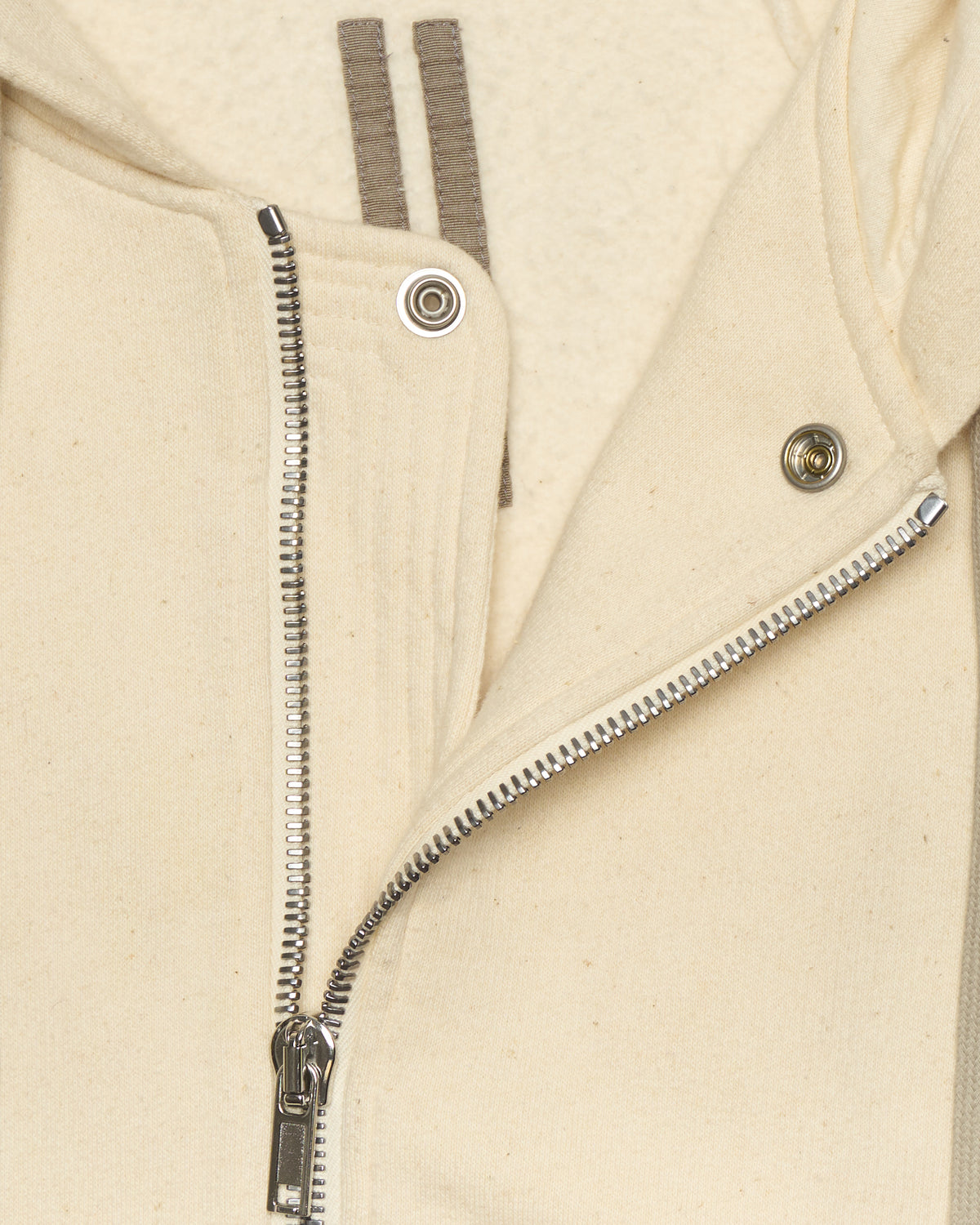 Rick Owens DRKSHDW Beige Peter Zip-Up Hoodie