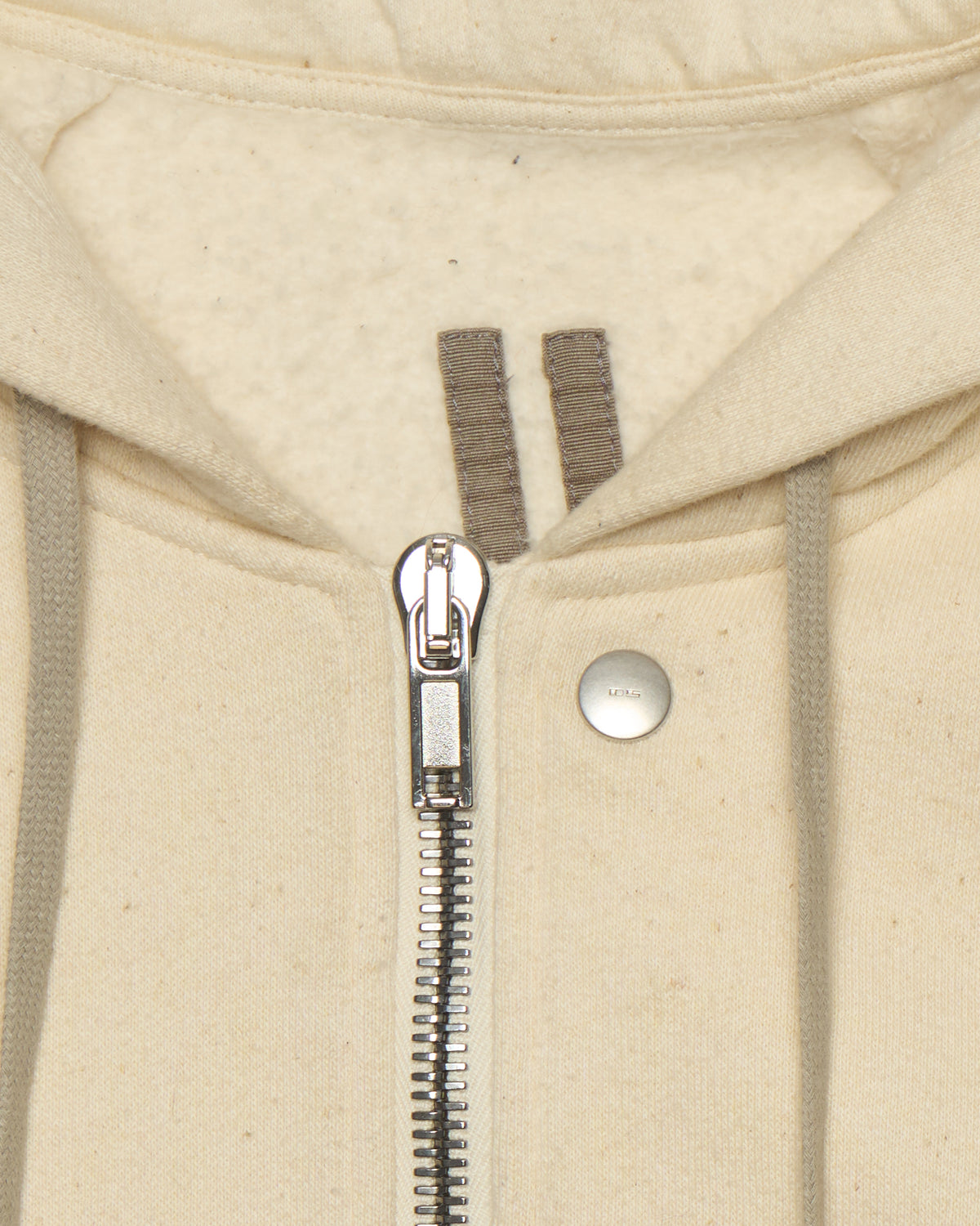 Rick Owens DRKSHDW Beige Peter Zip-Up Hoodie