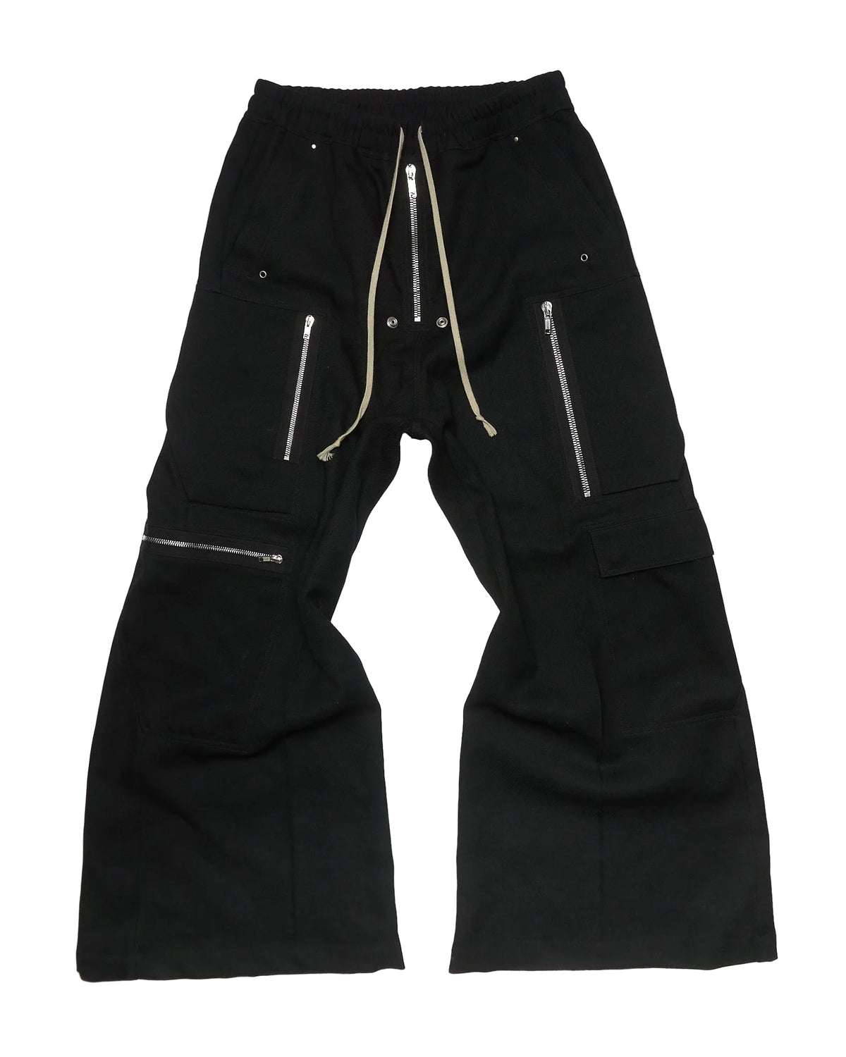 F/W25 Rick Owens ‘CONCORDIANS’ Black Wool Cargo Bela Pants
