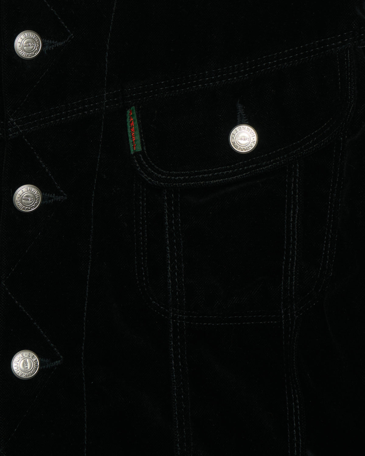 90s Katharine Hammett Denim Velour 101 Cowboy Jacket