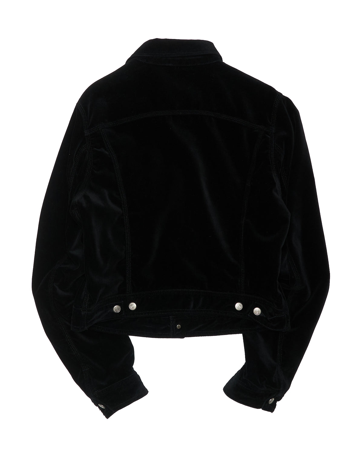 90s Katharine Hammett Denim Velour 101 Cowboy Jacket