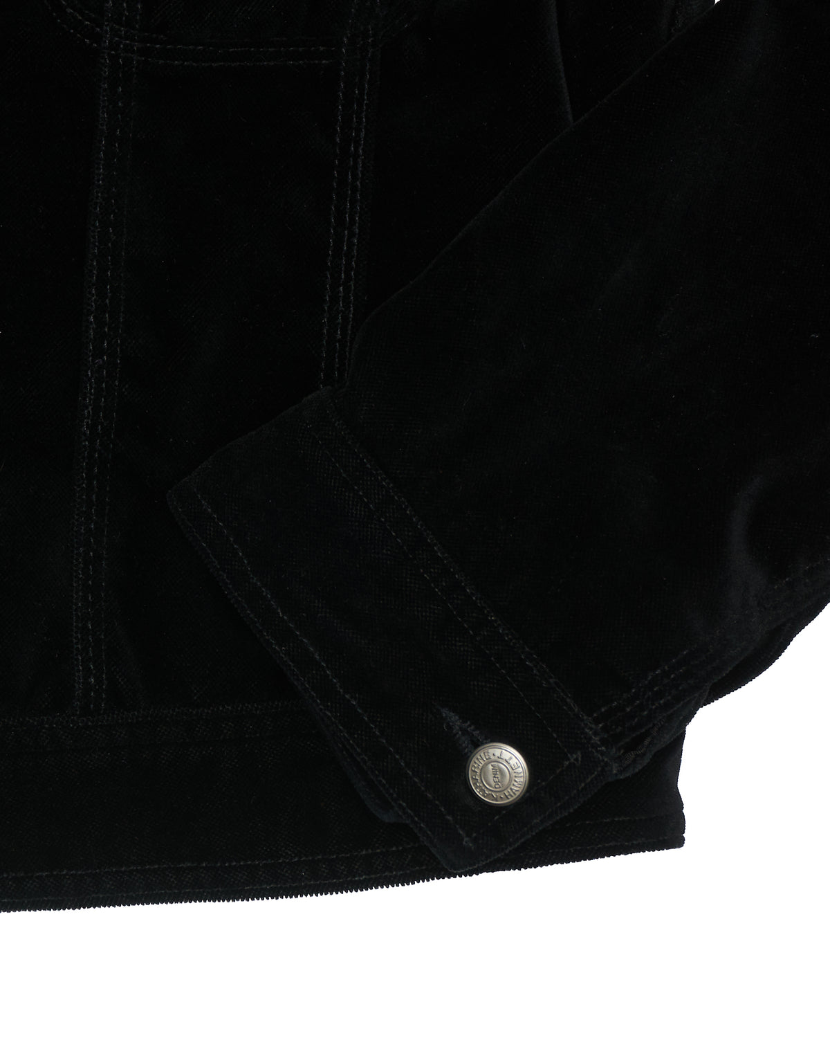 90s Katharine Hammett Denim Velour 101 Cowboy Jacket