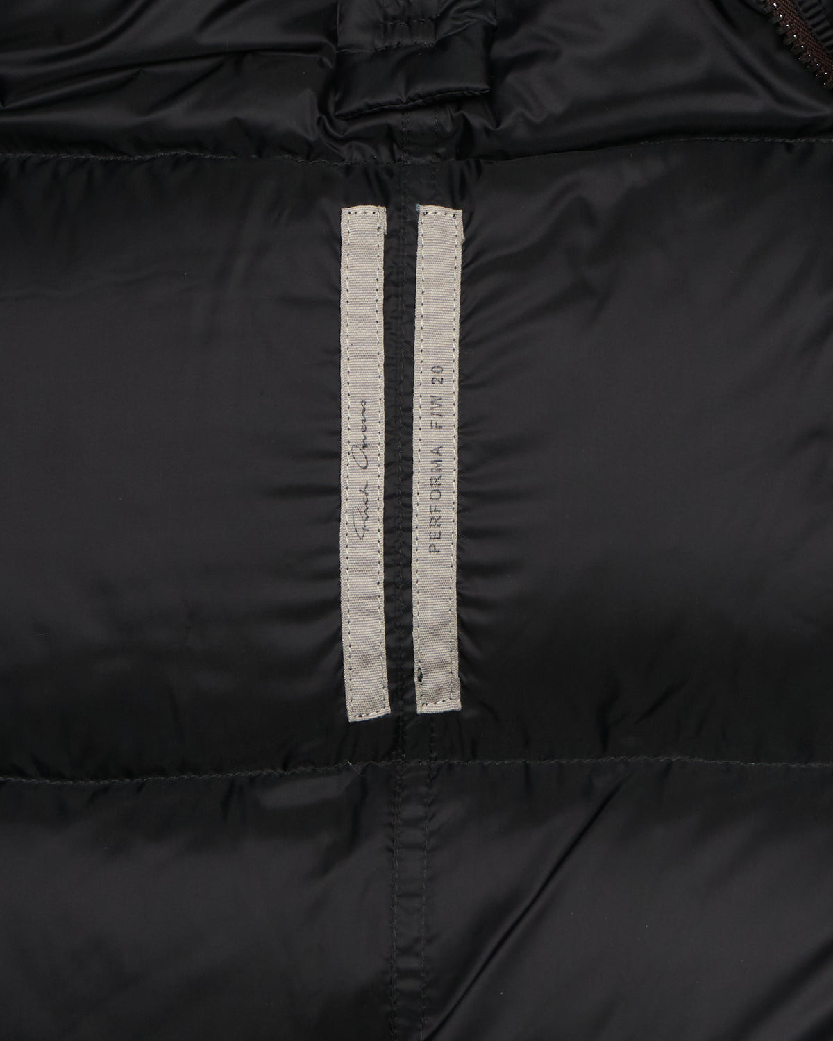 F/W20 Rick Owens “PERFORMA” Black Jumbo Duvet Puffer Jacket