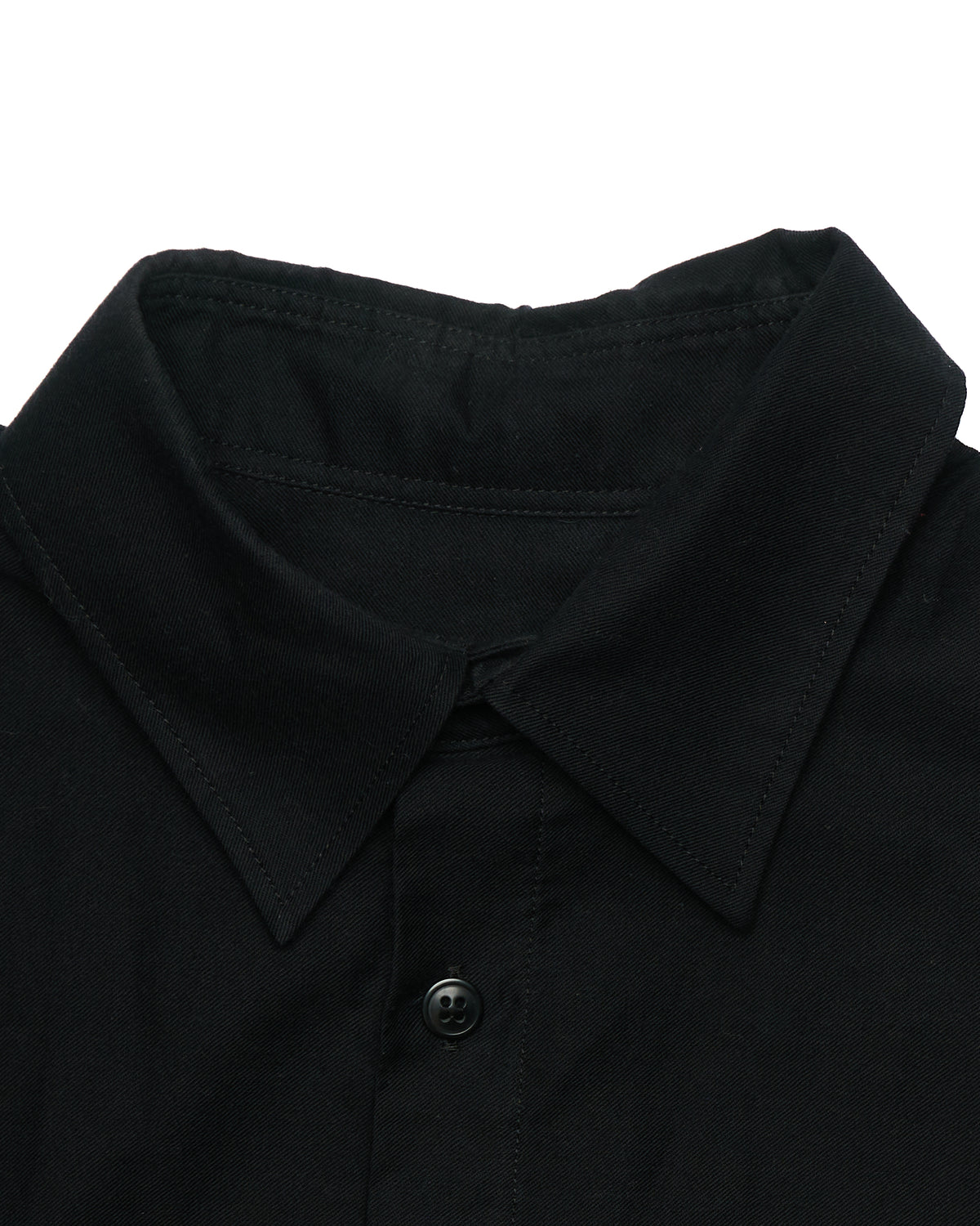 S/S17 Yohji Yamamoto Produce Black Runway Staff Button Up Shirt