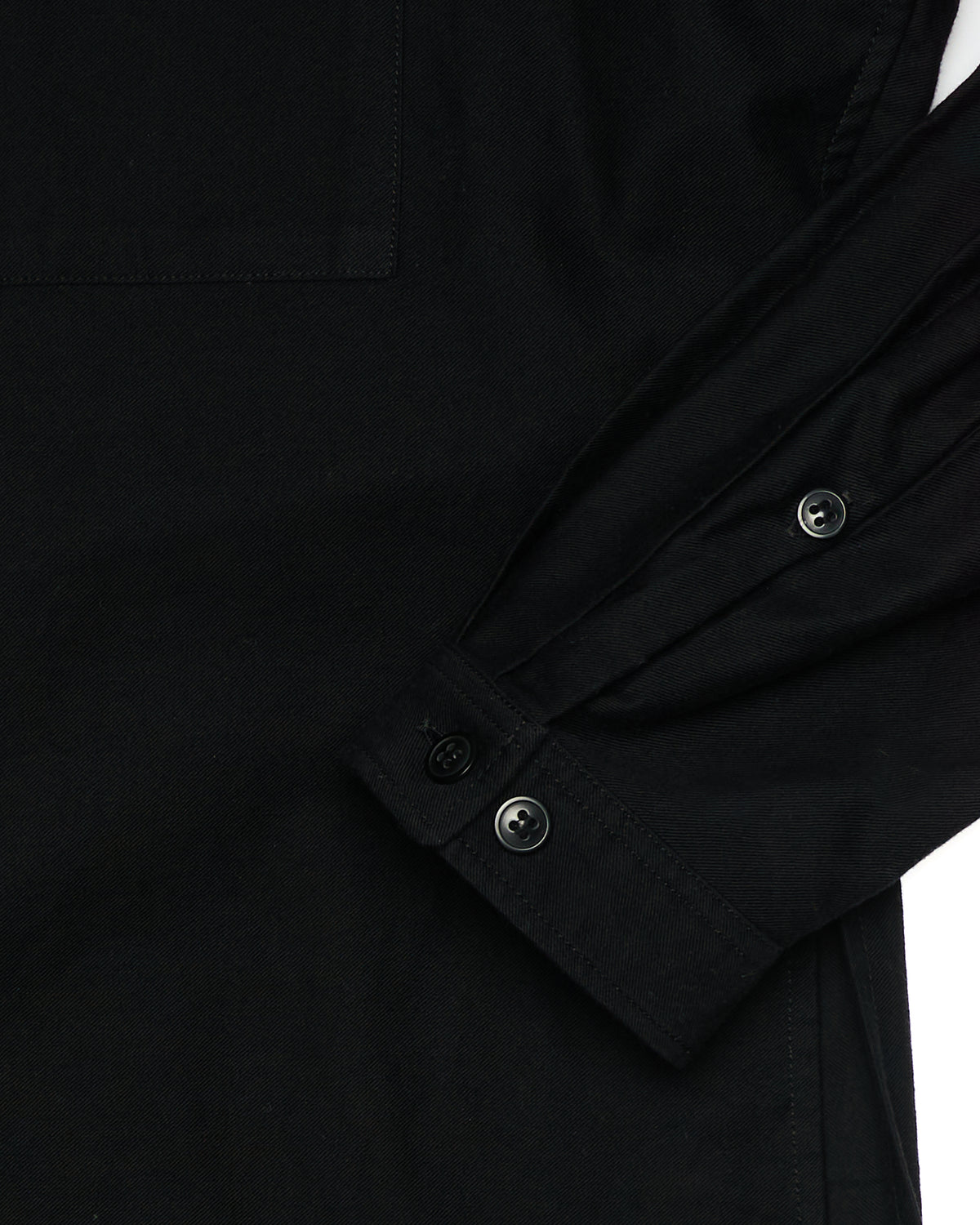 S/S17 Yohji Yamamoto Produce Black Runway Staff Button Up Shirt