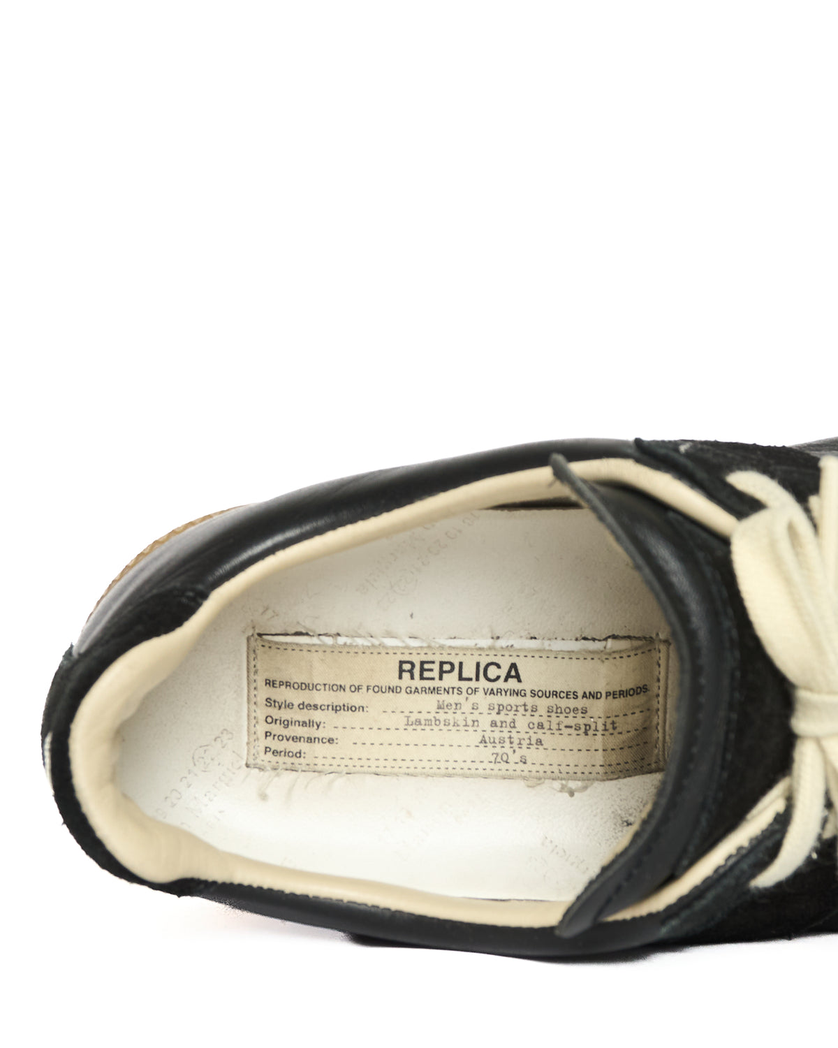 Maison Margiela Replica Black Gat Sneakers
