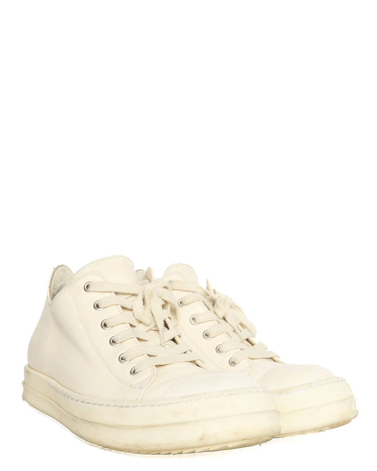 Rick Owens Low-Top Milk Ramones Sneakers