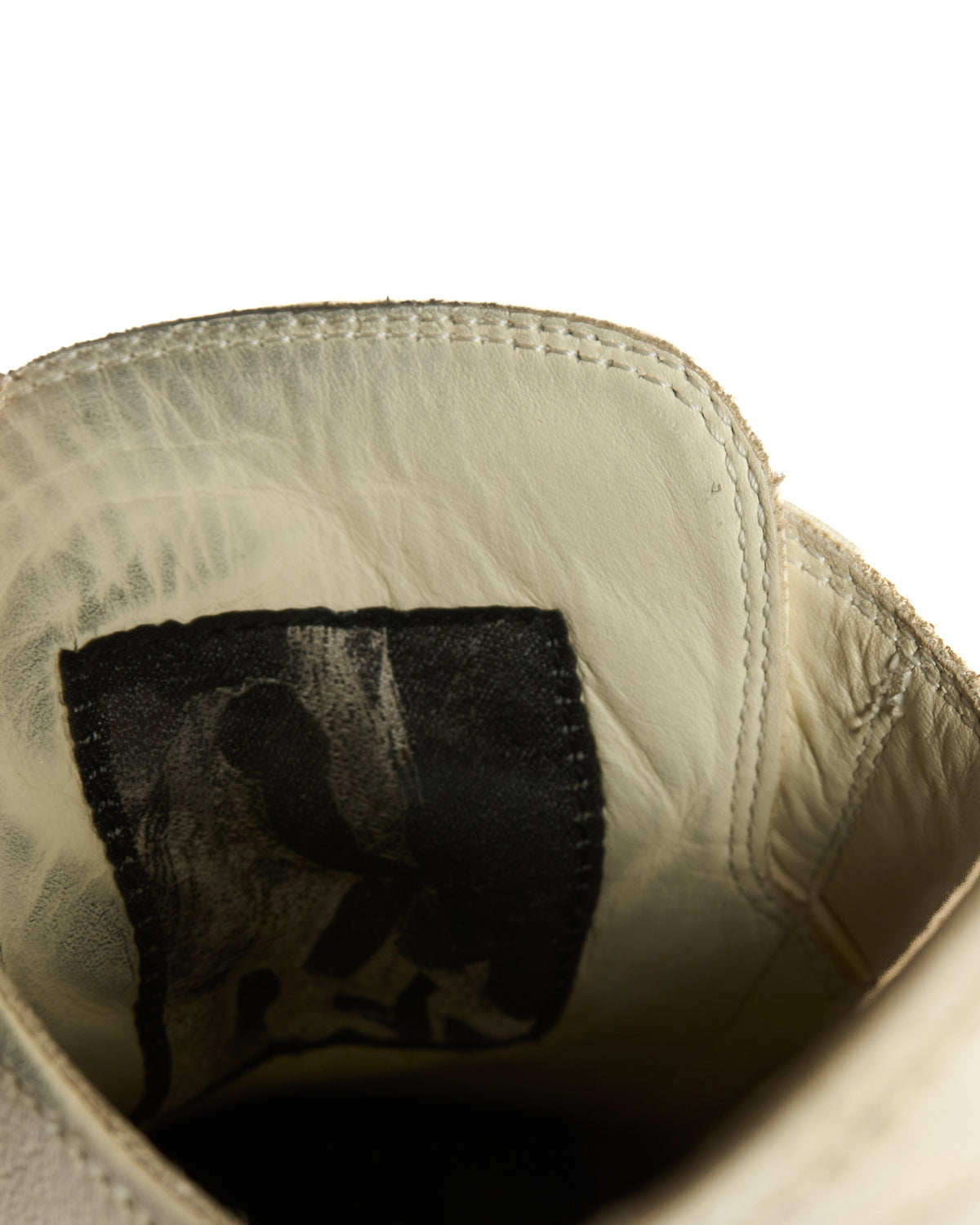 Rick Owens Low-Top Milk Ramones Sneakers