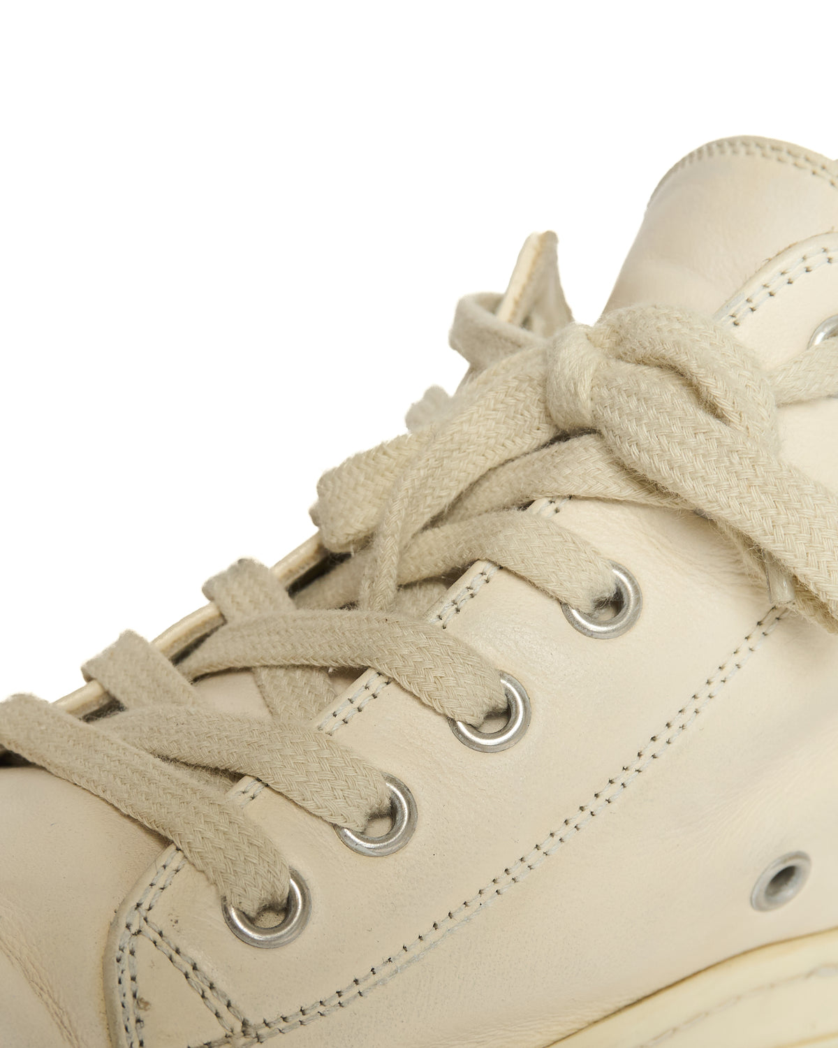 Rick Owens Low-Top Milk Ramones Sneakers