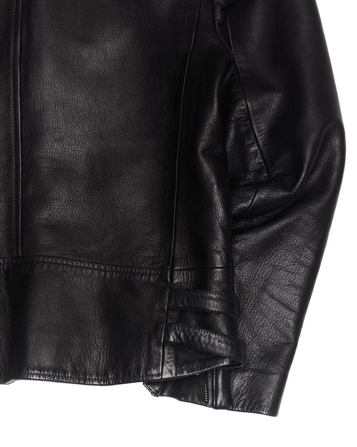 A/W11 blackmeans x G.V.G.V Black Biker Leather Jacket
