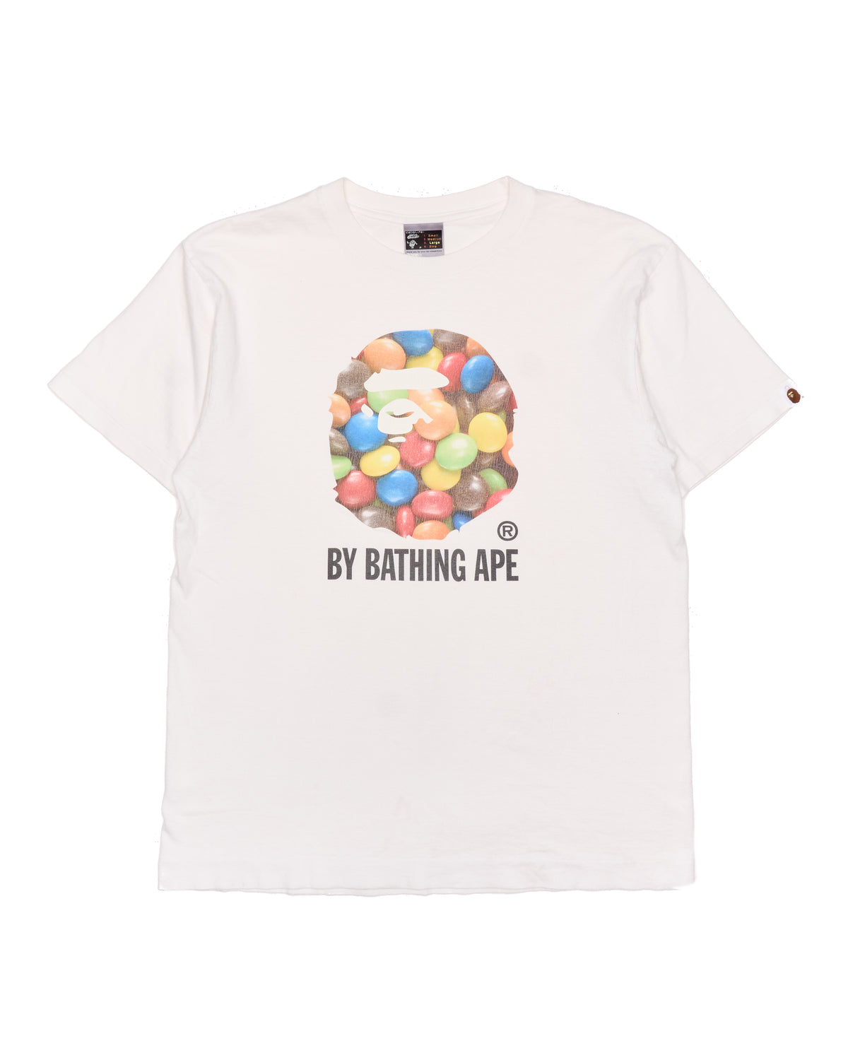 ‘01 BAPE Candy Ape Head White Tee Shirt