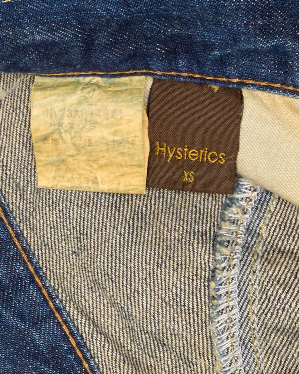 Early 00s Hysterics Studded Cargo Capri Jeans