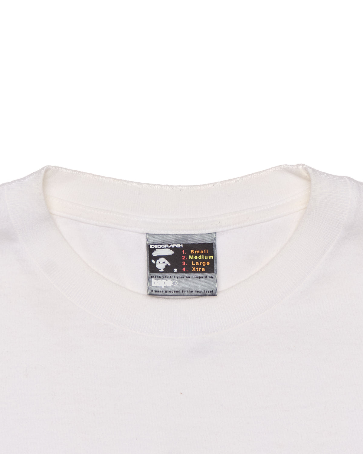 Early 00s BAPE “Sta” White Longsleeve Shirt