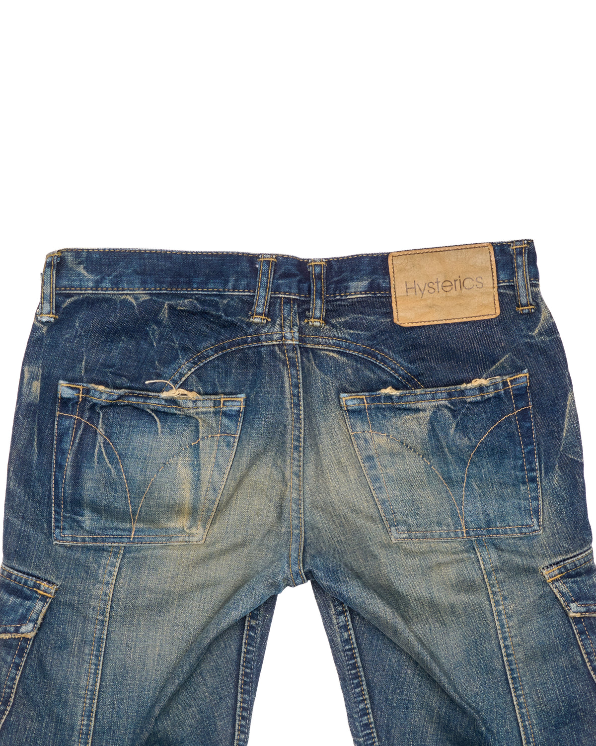 Early 00s Hysterics Studded Cargo Capri Jeans