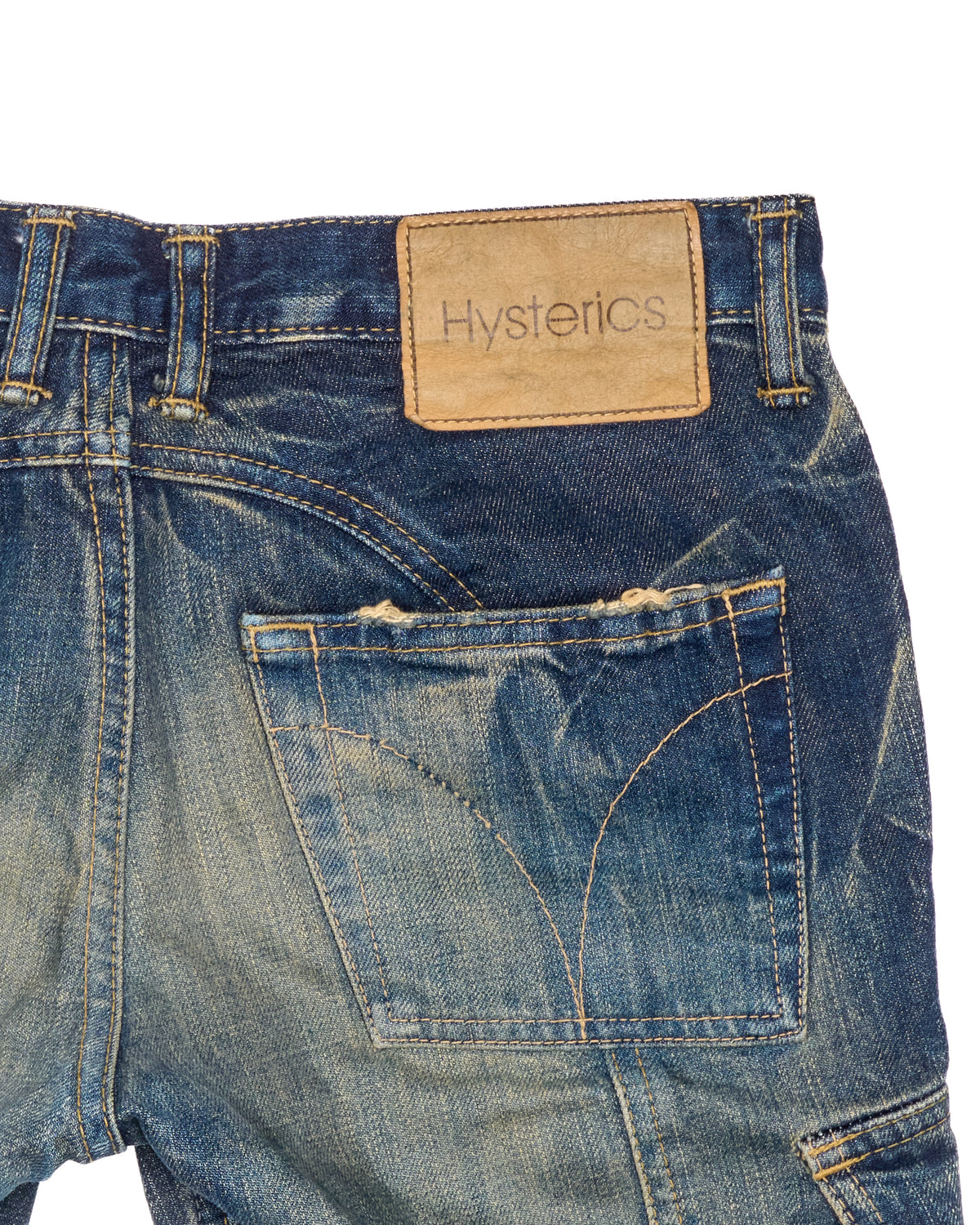 Early 00s Hysterics Studded Cargo Capri Jeans