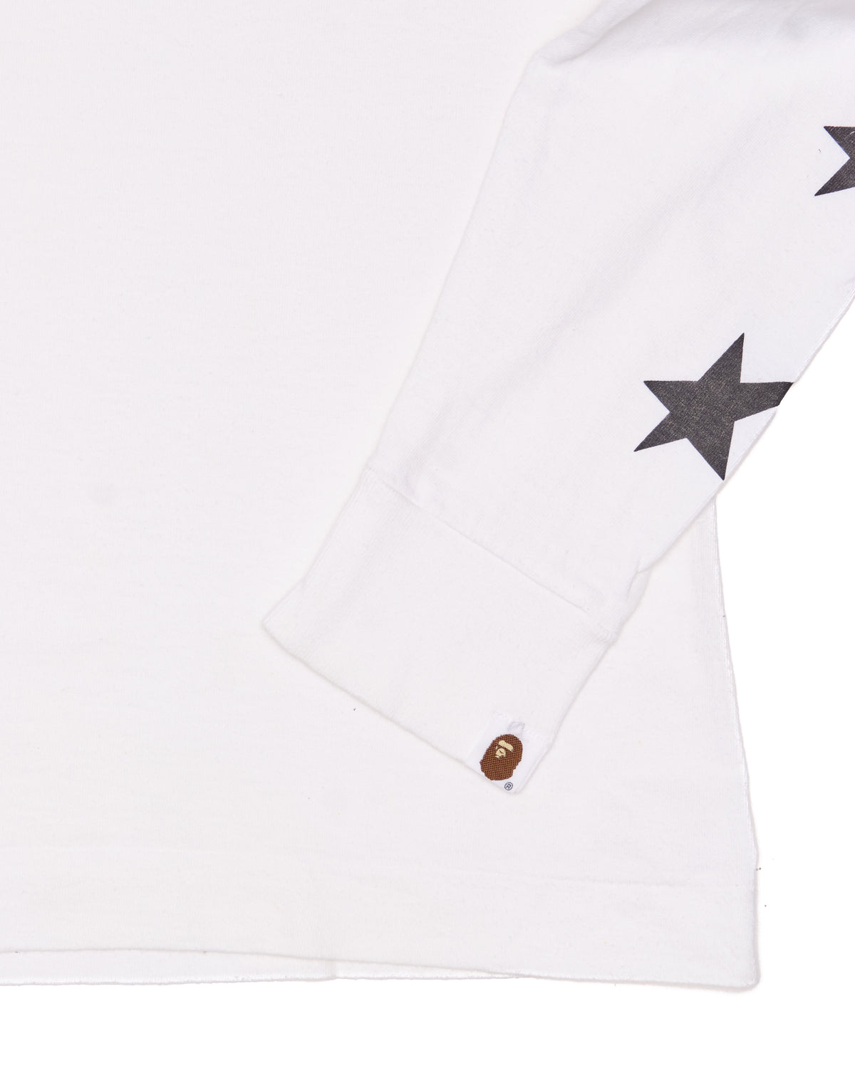 Early 00s BAPE “Sta” White Longsleeve Shirt