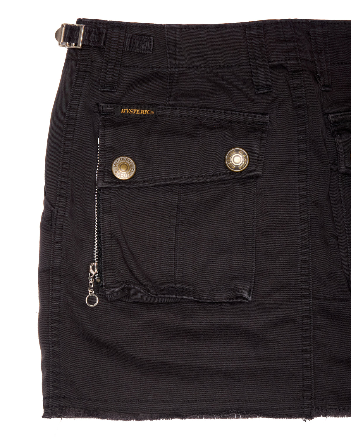 Late 90s Hysteric Glamour Grey Cargo Mini Skirt