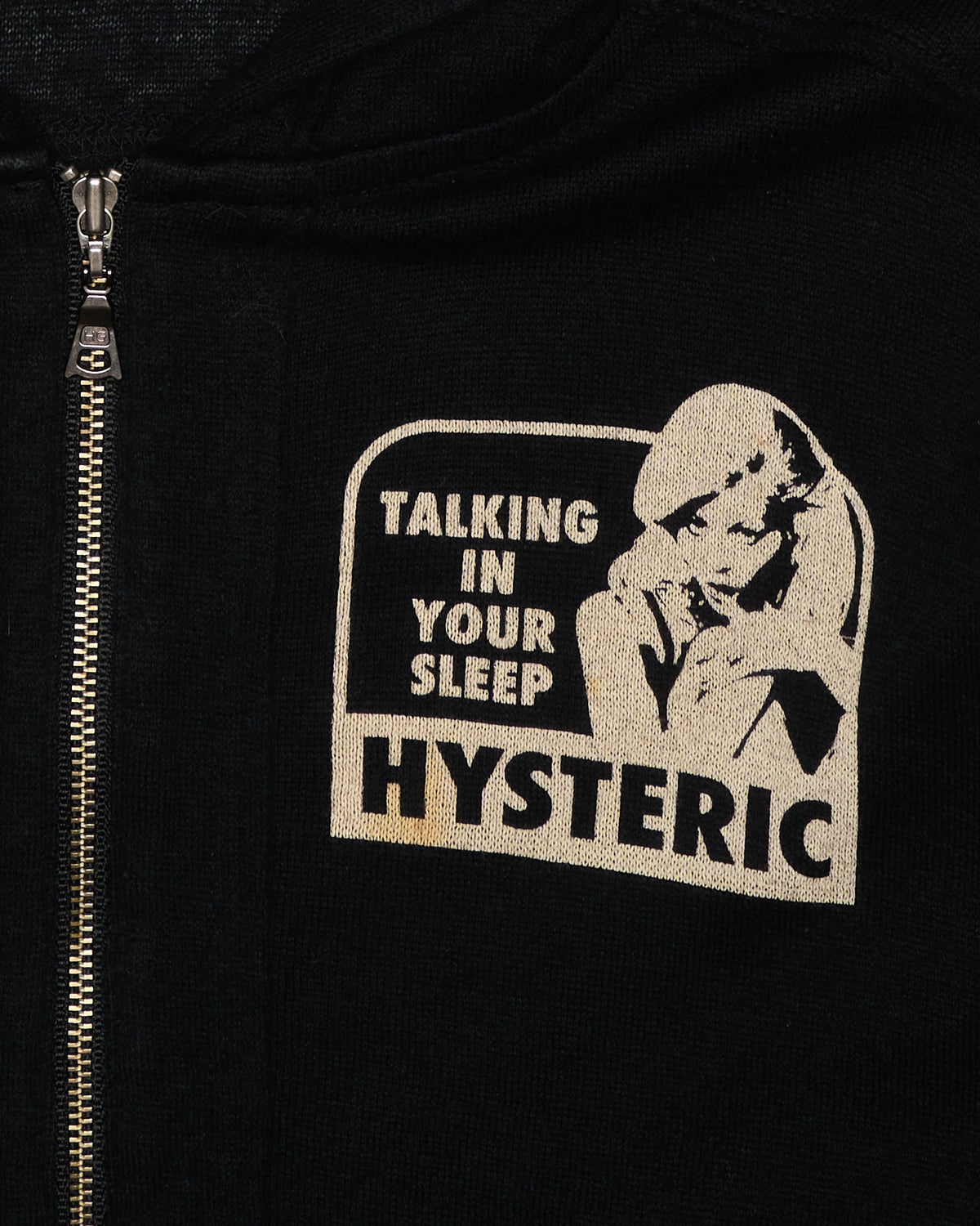 Hysteric Glamour "Higher Than The Sun" Black Zip-Up Hoodie.