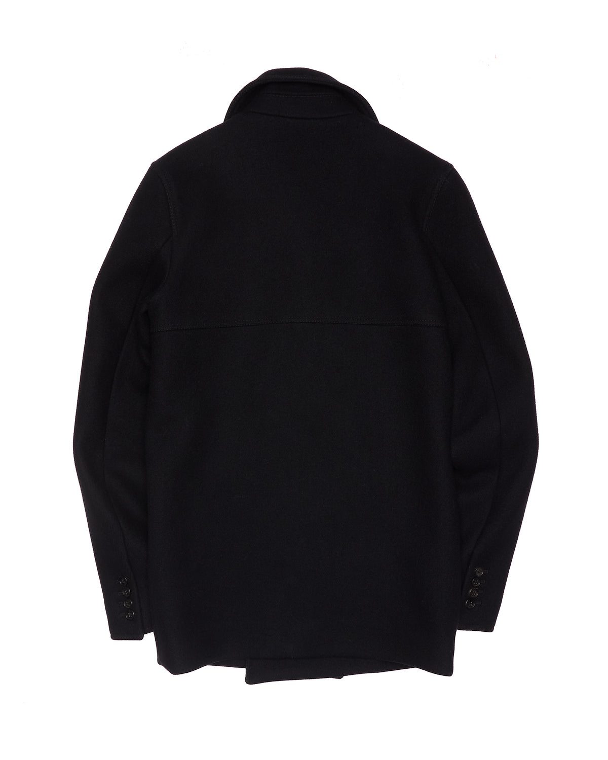 A/W06 Dior Homme by Hedi Slimane "These Grey Days" Black Wool Peacoat