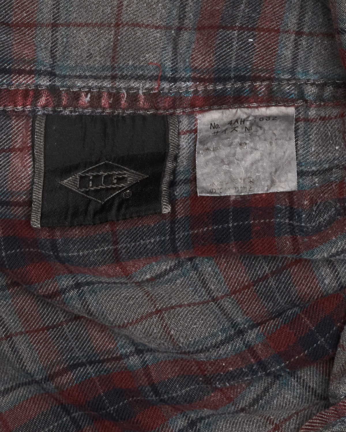Early 00s Hysteric Glamour “Western Fatigue” Red/Grey Plaid Shirt