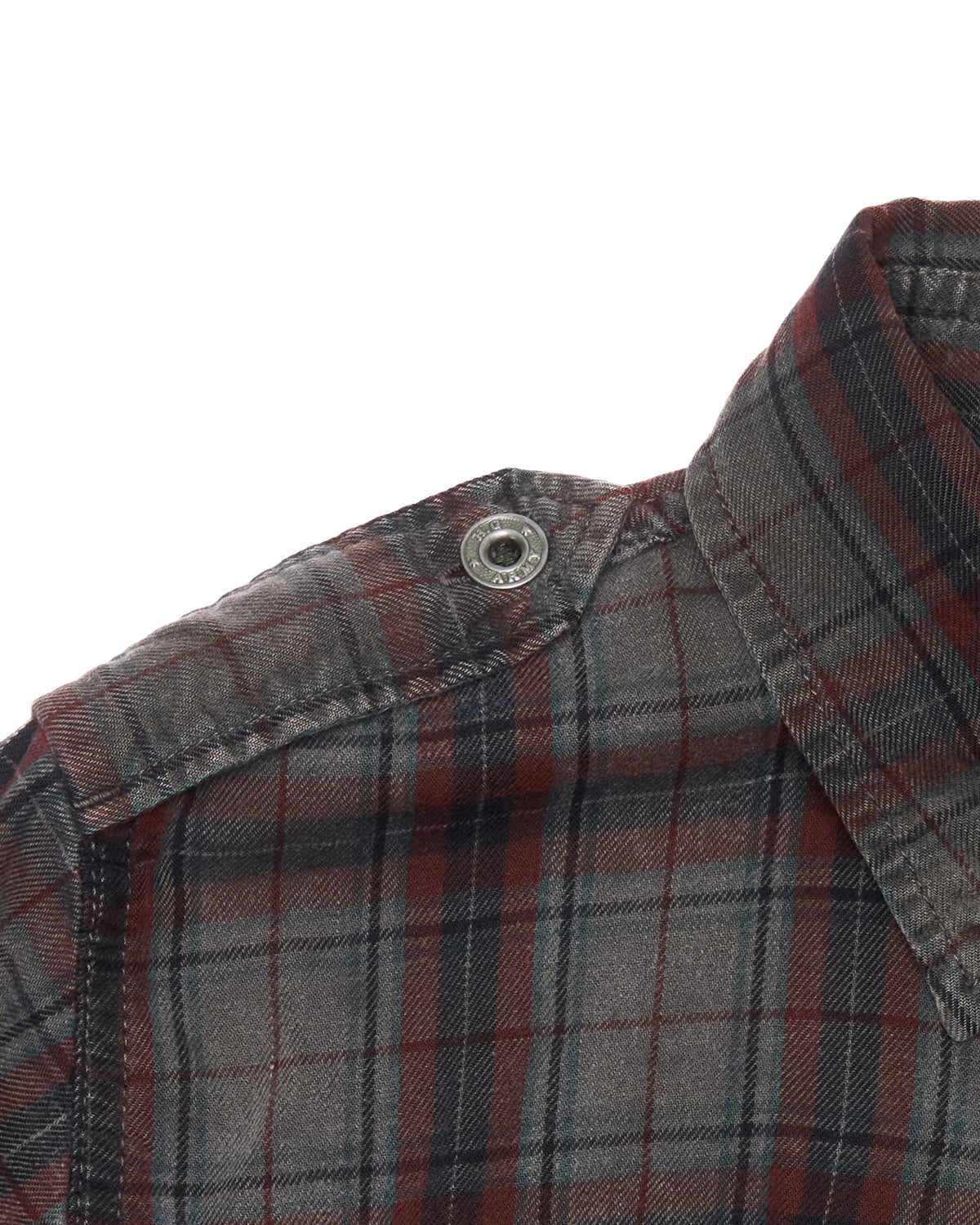 Early 00s Hysteric Glamour “Western Fatigue” Red/Grey Plaid Shirt