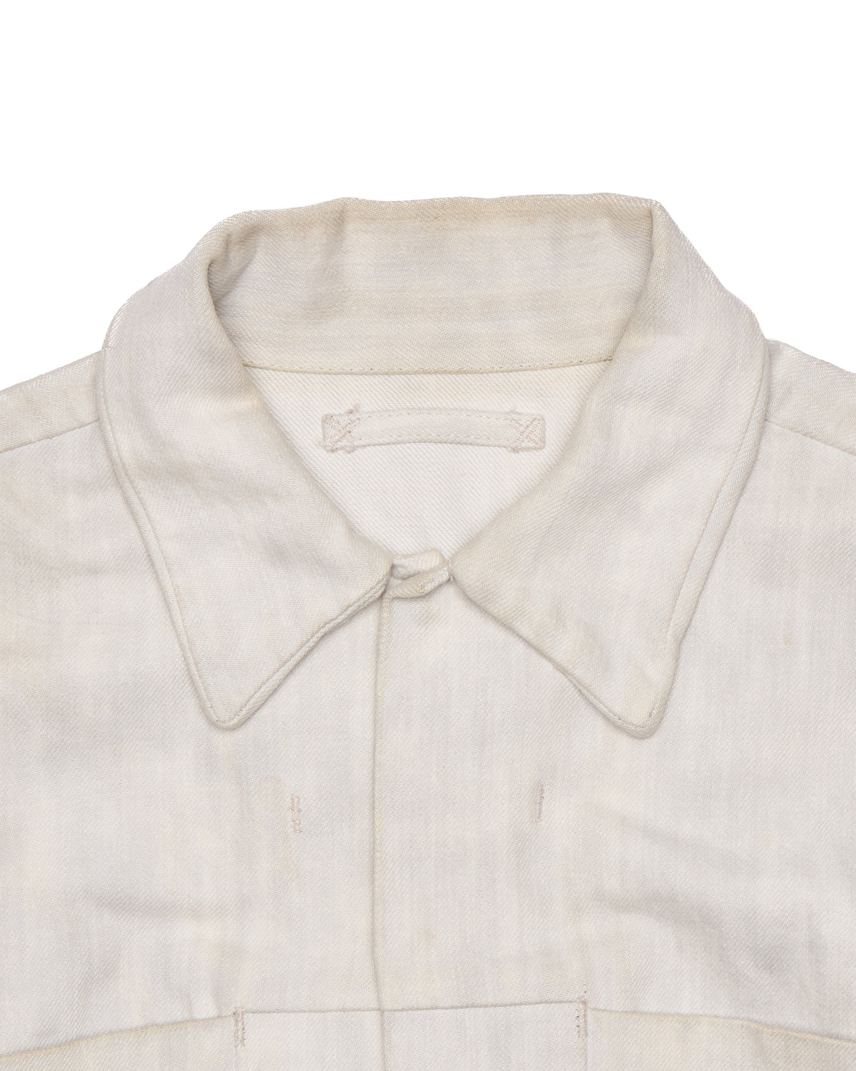 F/W06 Mihara Yasuhiro White Denim Trucker Jacket