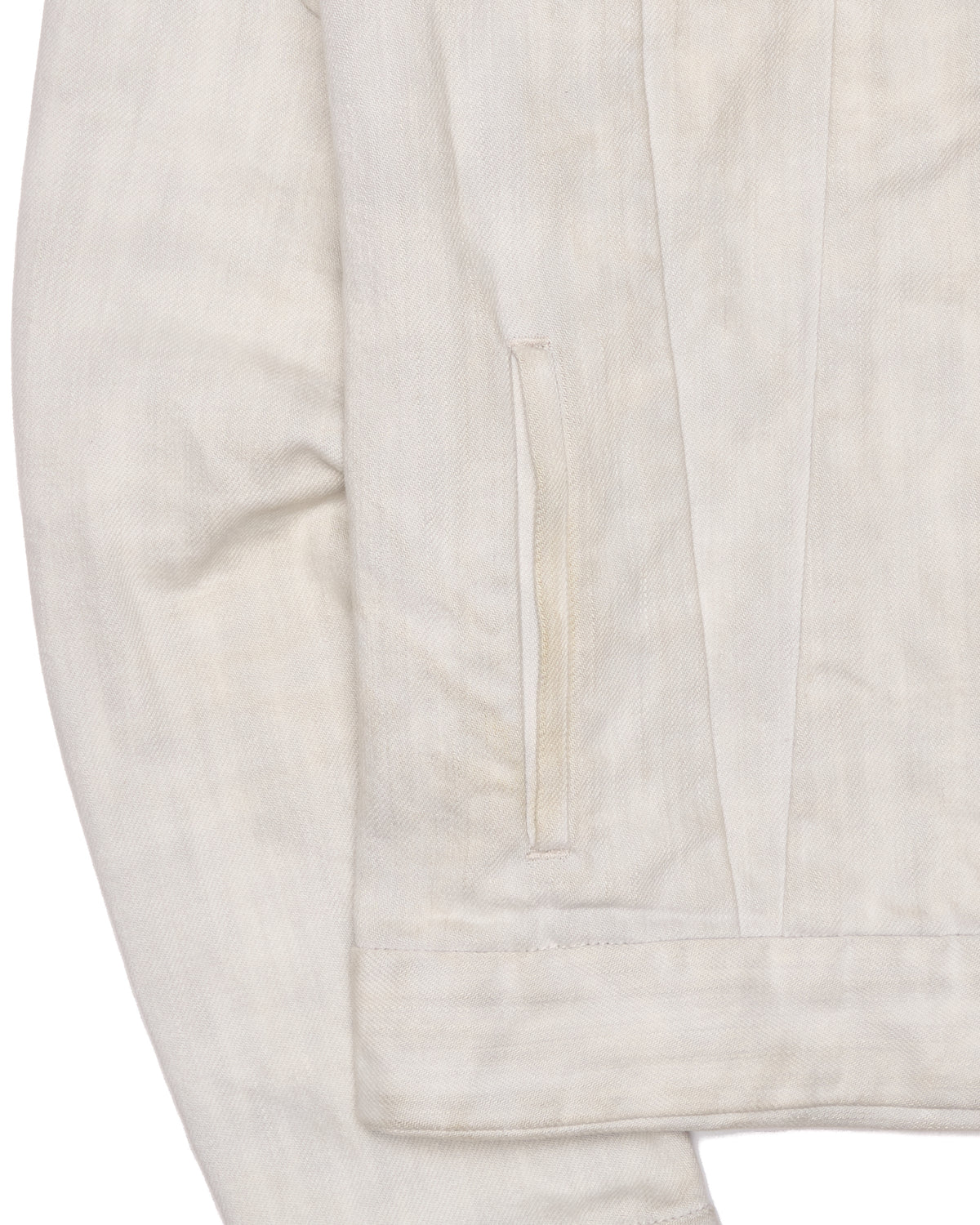 F/W06 Mihara Yasuhiro White Denim Trucker Jacket