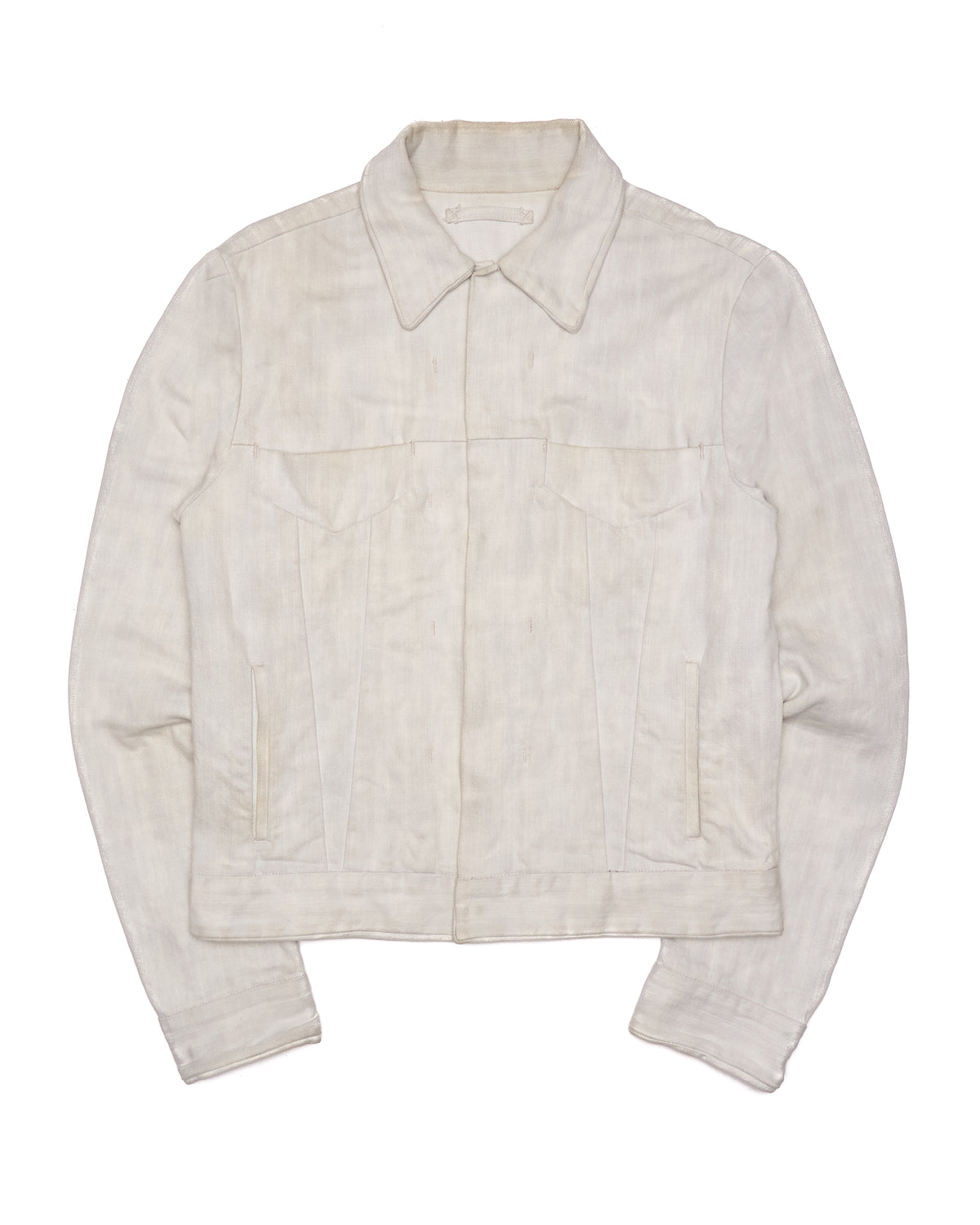 F/W06 Mihara Yasuhiro White Denim Trucker Jacket